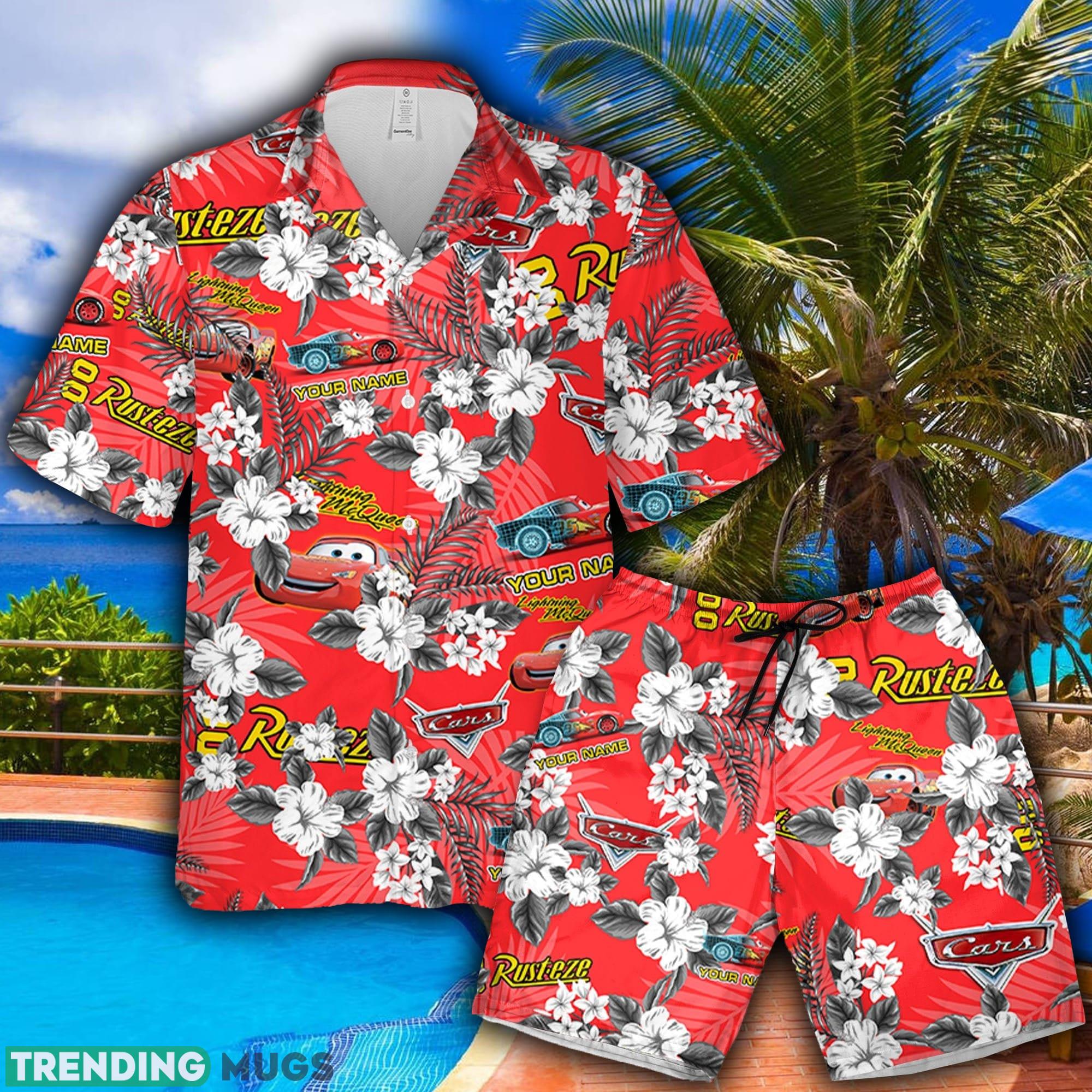 Lightning Mcqueen Red Black White Hawaiian Shirt And Short Flowers Custom Name Summer Gift For Men And Women - Lightning Mcqueen Red Black White Hawaiian Shirt Flowers Custom Name Summer Beach Gift For Men And Women Lightning Mcqueen Red Black White Hawaiian Shirt And Short Flowers Custom Name Summer Gift For Men And Women - Lightning Mcqueen Red Black White Hawaiian Shirt Flowers Custom Name Summer Beach Gift For Men And Women