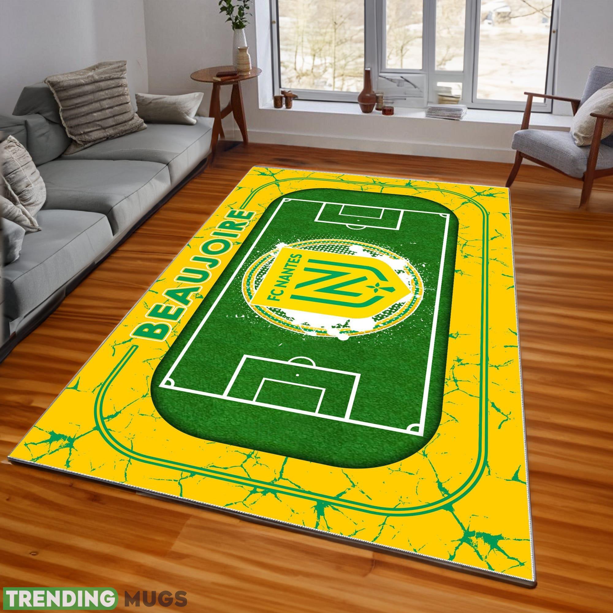 Ligue 1 FC Nantes Logo For Fans Area Rugs Living Room Indoor And Outdoor - Ligue 1 FC Nantes Rugs_1 Ligue 1 FC Nantes Logo For Fans Area Rugs Living Room Indoor And Outdoor - Ligue 1 FC Nantes Rugs_1