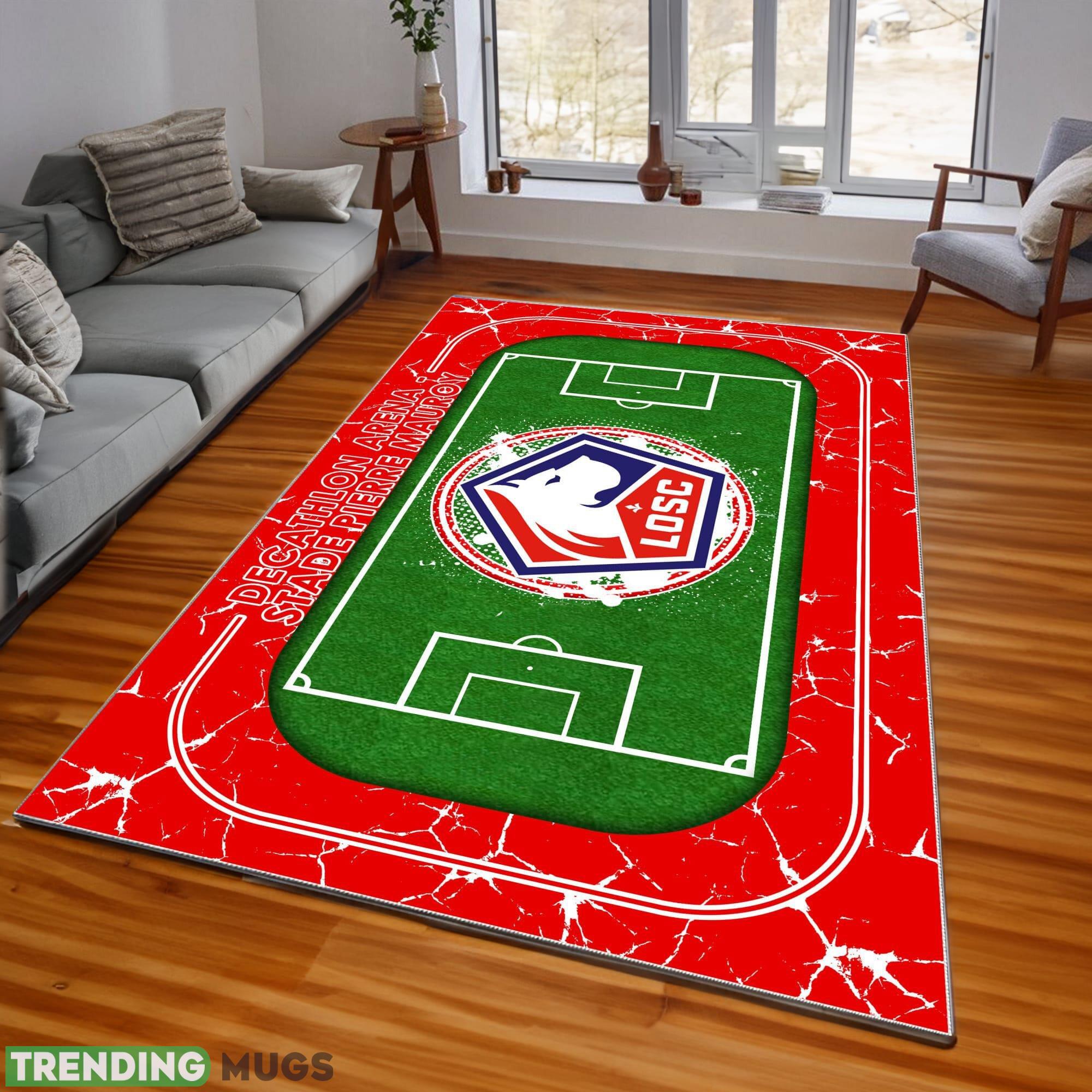 Ligue 1 LOSC Lille Logo For Fans Area Rugs Living Room Indoor And Outdoor - Ligue 1 LOSC Lille Rugs_1 Ligue 1 LOSC Lille Logo For Fans Area Rugs Living Room Indoor And Outdoor - Ligue 1 LOSC Lille Rugs_1