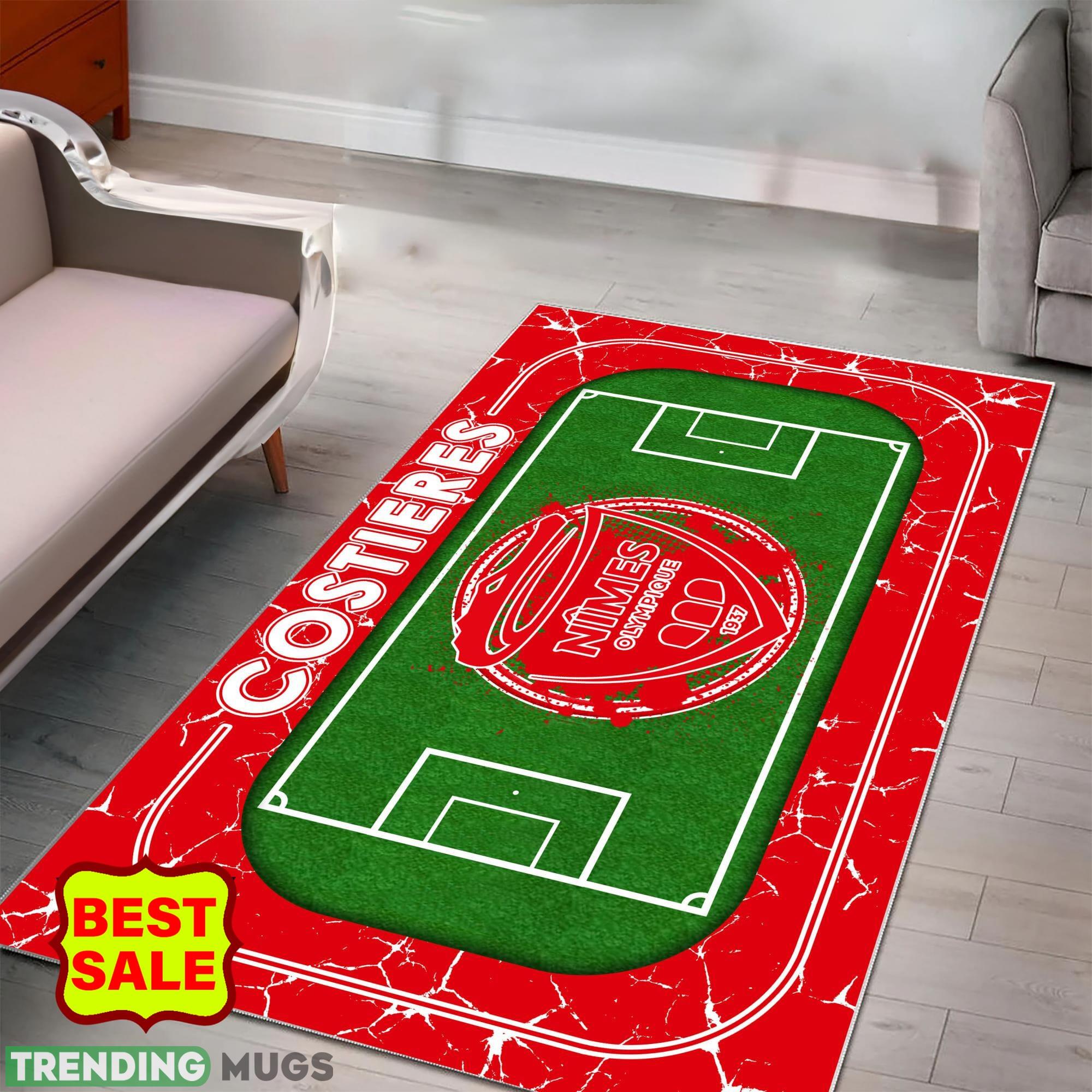 Ligue 1 Nimes Olympique Logo For Fans Area Rugs Living Room Indoor And Outdoor Rugs Ligue 1 Nimes Olympique Logo For Fans Area Rugs Living Room Indoor And Outdoor Rugs