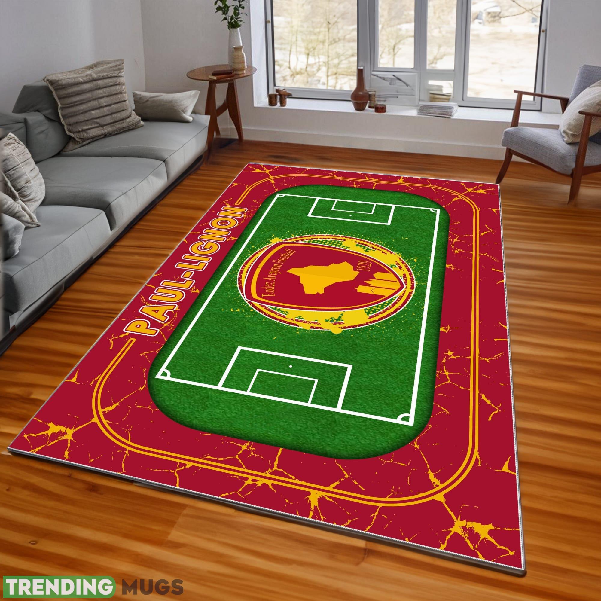 Ligue 1 Rodez Aveyron Football Logo For Fans Area Rugs Living Room Indoor And Outdoor - Ligue 1 Rodez Aveyron Football Rugs_1 Ligue 1 Rodez Aveyron Football Logo For Fans Area Rugs Living Room Indoor And Outdoor - Ligue 1 Rodez Aveyron Football Rugs_1