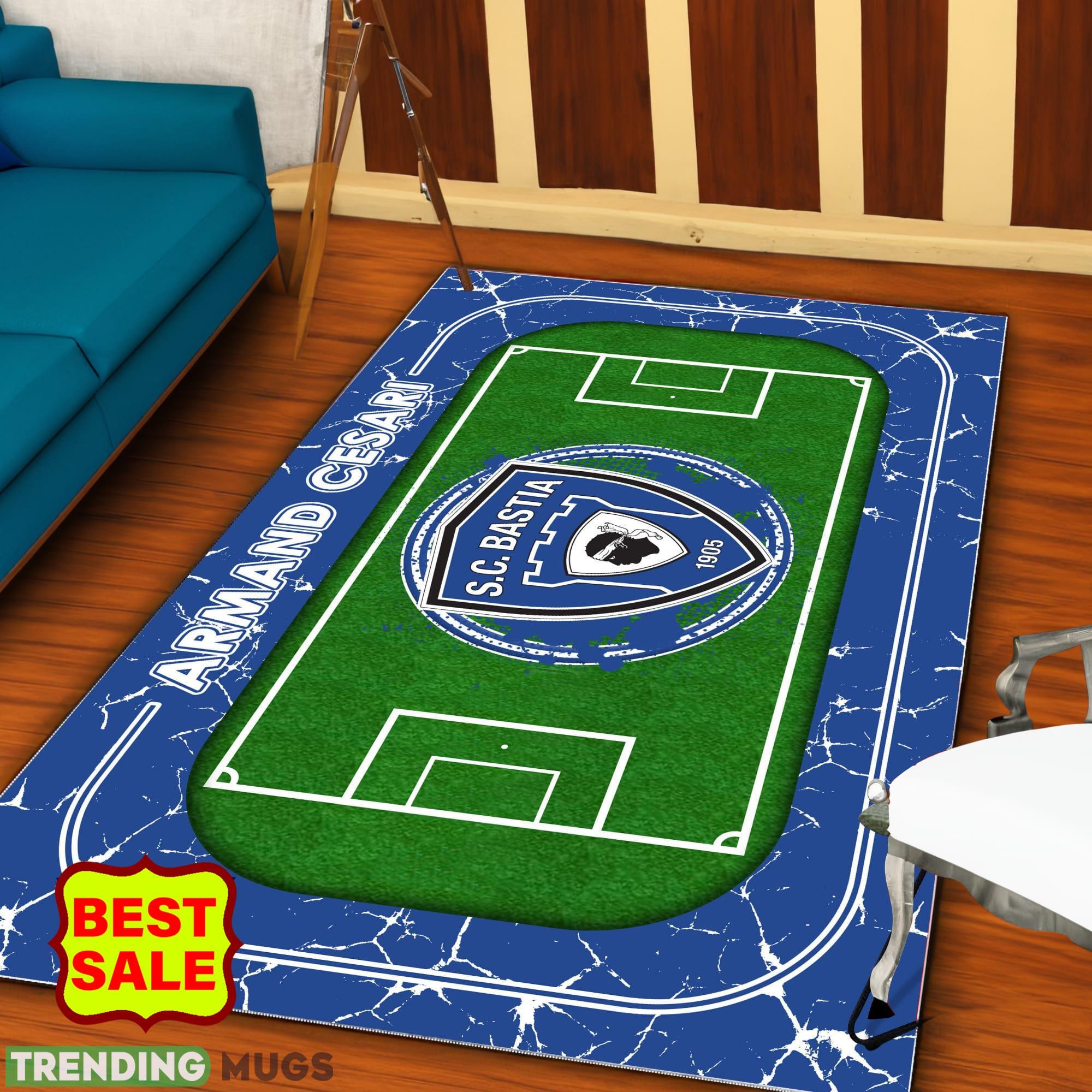 Ligue 1 Sporting Club di Bastia Logo For Fans Area Rugs Living Room Indoor And Outdoor Rugs Ligue 1 Sporting Club di Bastia Logo For Fans Area Rugs Living Room Indoor And Outdoor Rugs