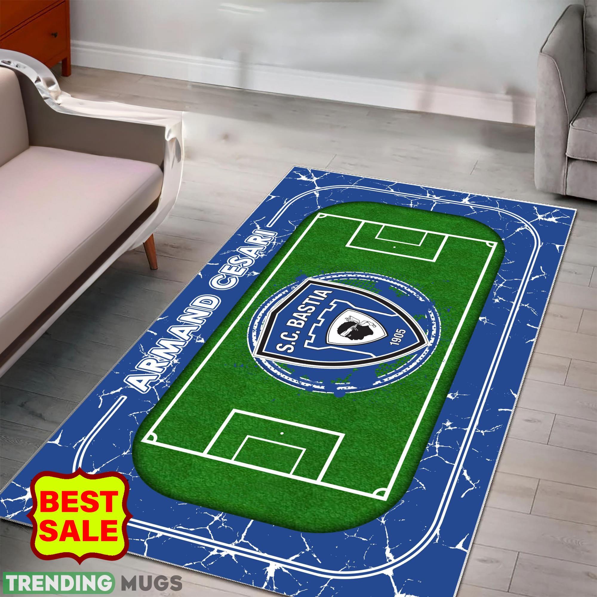 Ligue 1 Sporting Club di Bastia Logo For Fans Area Rugs Living Room Indoor And Outdoor Rugs Ligue 1 Sporting Club di Bastia Logo For Fans Area Rugs Living Room Indoor And Outdoor Rugs