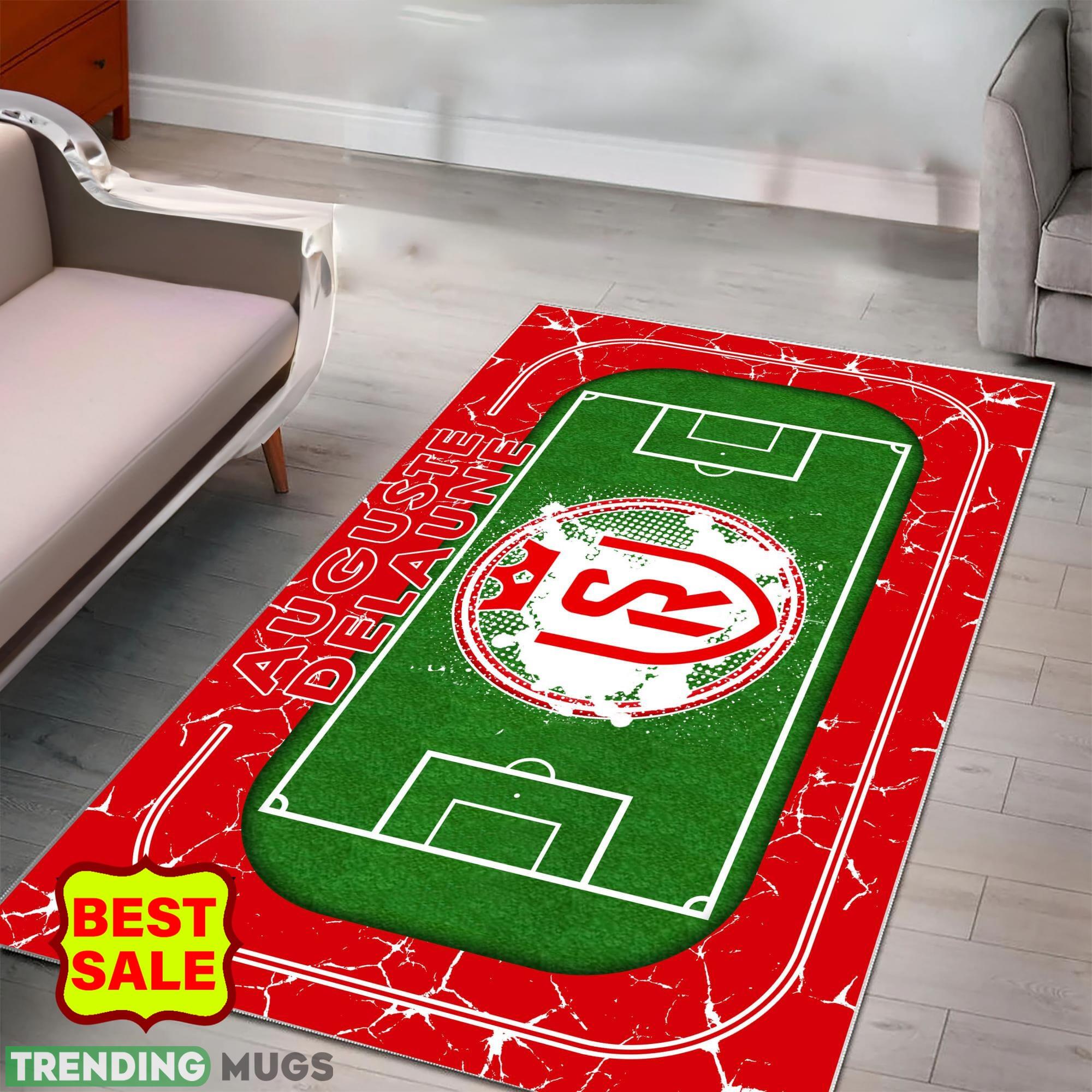 Ligue 1 Stade de Reims Logo For Fans Area Rugs Living Room Indoor And Outdoor Rugs Ligue 1 Stade de Reims Logo For Fans Area Rugs Living Room Indoor And Outdoor Rugs