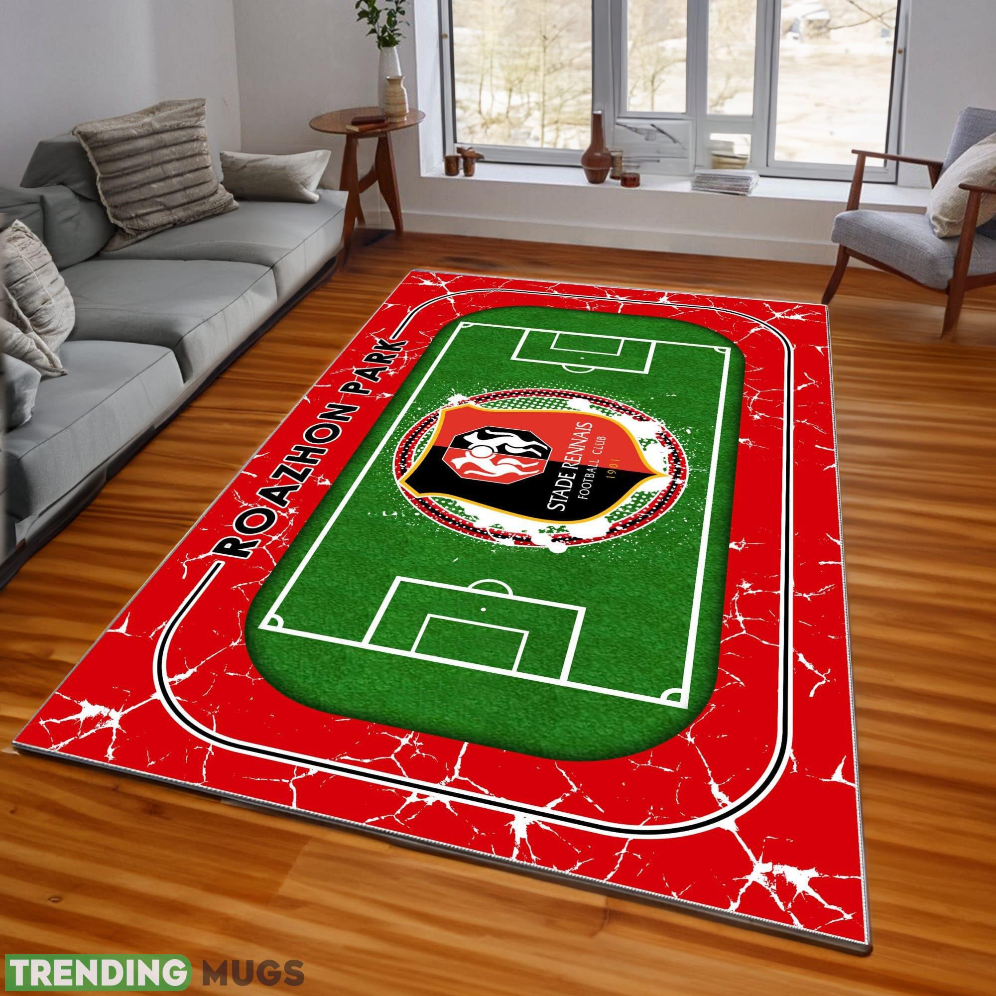 Ligue 1 Stade Rennais F.C Logo For Fans Area Rugs Living Room Indoor And Outdoor - Ligue 1 Stade Rennais F.C Rugs_1 Ligue 1 Stade Rennais F.C Logo For Fans Area Rugs Living Room Indoor And Outdoor - Ligue 1 Stade Rennais F.C Rugs_1