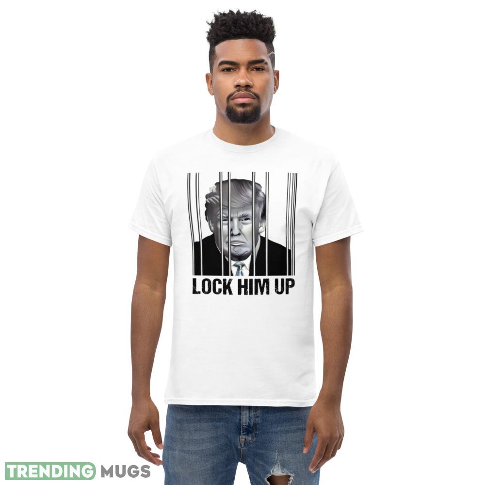 Lock him up Funny White T Shirt 7 Gift For Men And Women Light Shirt Lock him up Funny White T Shirt 7 Gift For Men And Women Light Shirt
