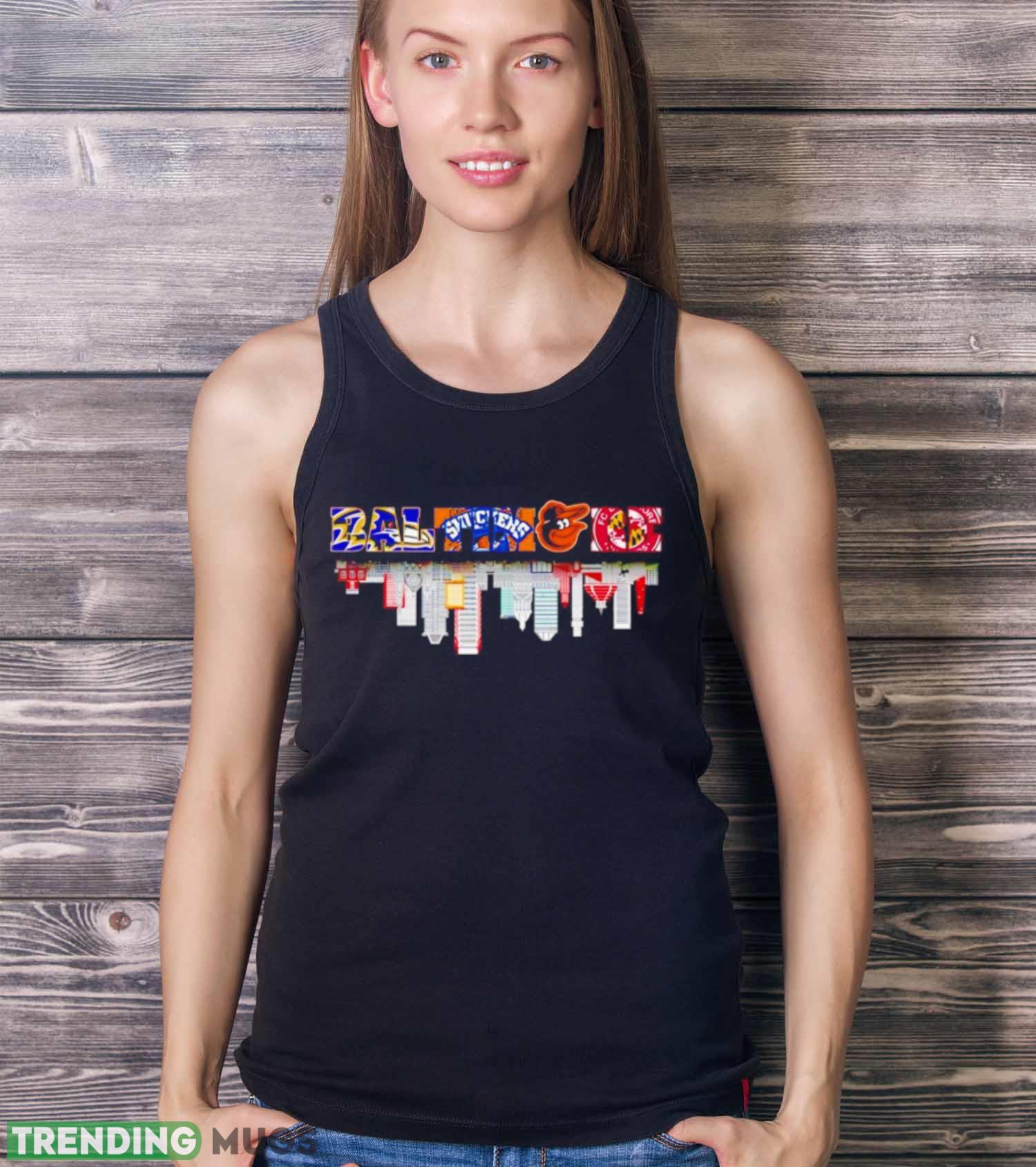 Logo Maryland sport teams skyline city shirt Dark Shirt Logo Maryland sport teams skyline city shirt Dark Shirt