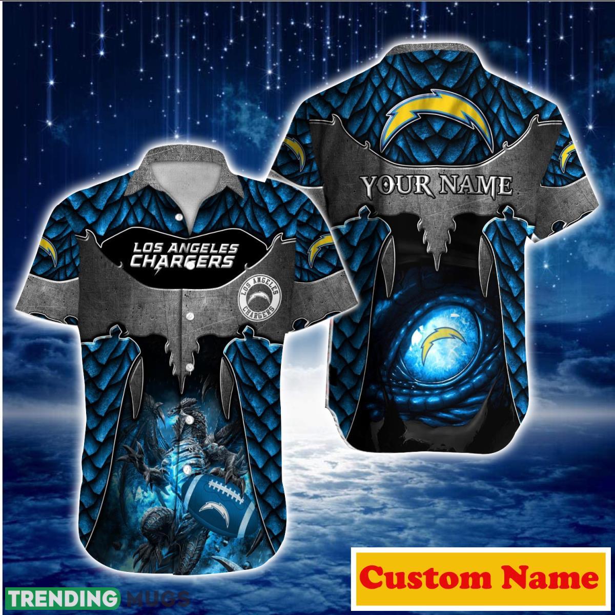 Los Angeles Chargers NFL Custom Name Hawaiian Shirt For Men And Women Best Gift For True Fans Product Photo 1