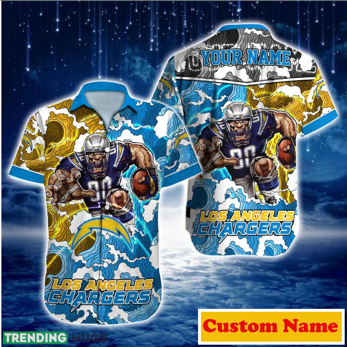 Los Angeles Chargers NFL Custom Name Hawaiian Shirt For Men And Women Gift For True Fans Product Photo 1