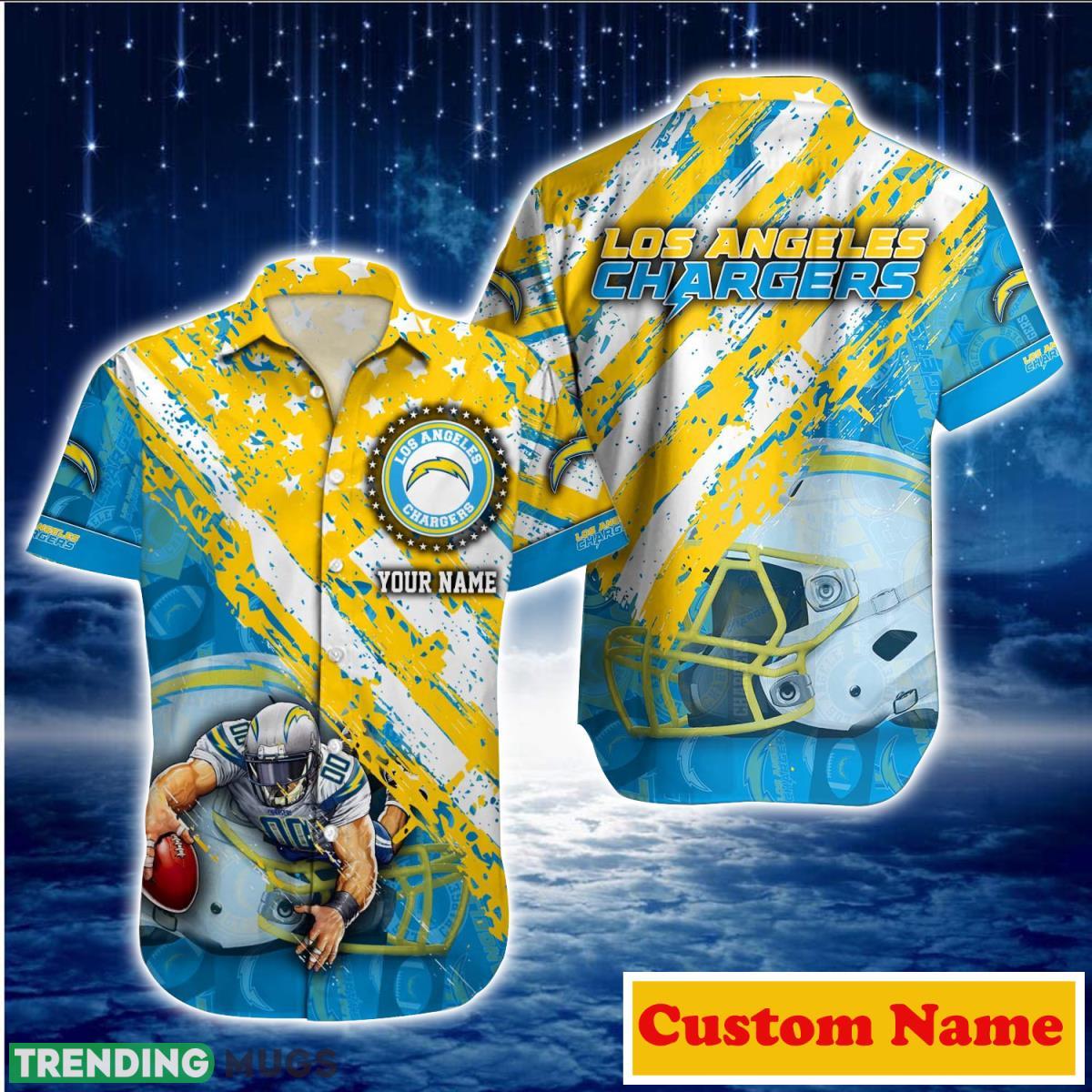 Los Angeles Chargers NFL Custom Name Hawaiian Shirt For Men And Women Impressive Gift For Fans Product Photo 1