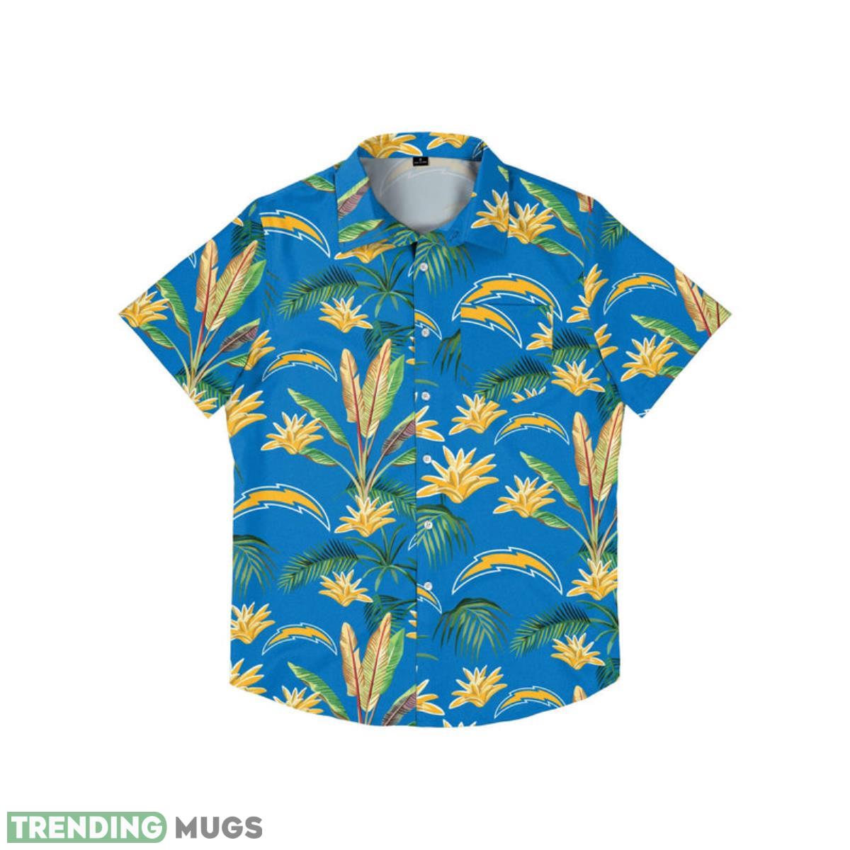 Los Angeles Chargers NFL Victory Vacay Button Up Shirt Product Photo 1 Los Angeles Chargers NFL Victory Vacay Button Up Shirt Product Photo 1