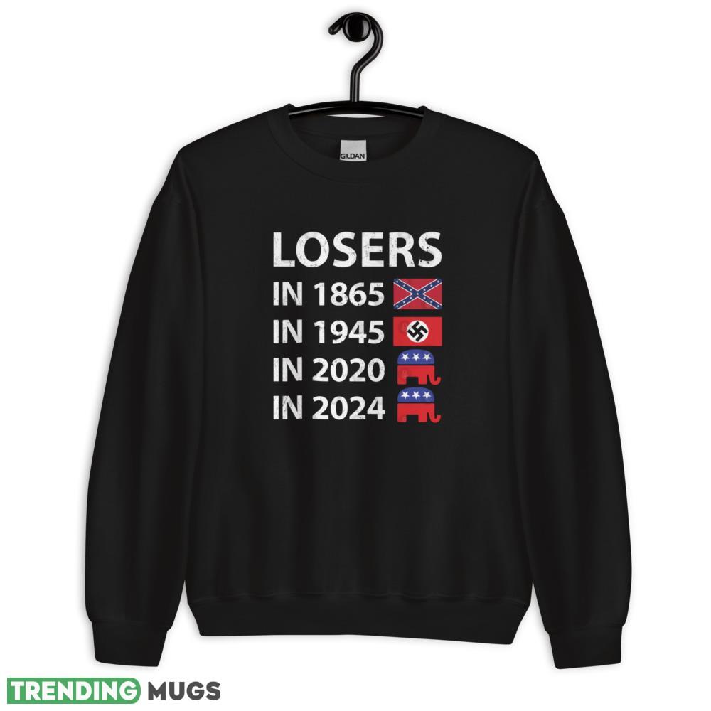 Losers in 1865 Losers in 1945 Losers in 2020 Losers in 2024 Shirt - 18000 Unisex Heavy Blend Crewneck Sweatshirt Losers in 1865 Losers in 1945 Losers in 2020 Losers in 2024 Shirt - 18000 Unisex Heavy Blend Crewneck Sweatshirt