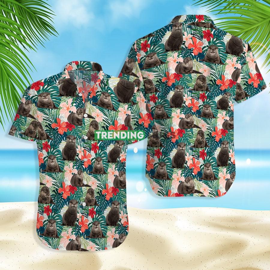 Love Otter, lovely Otter Beach Shirt, Funny Otter Summer Hawaiian Shirt Hawaiian Shirt Love Otter, lovely Otter Beach Shirt, Funny Otter Summer Hawaiian Shirt Hawaiian Shirt