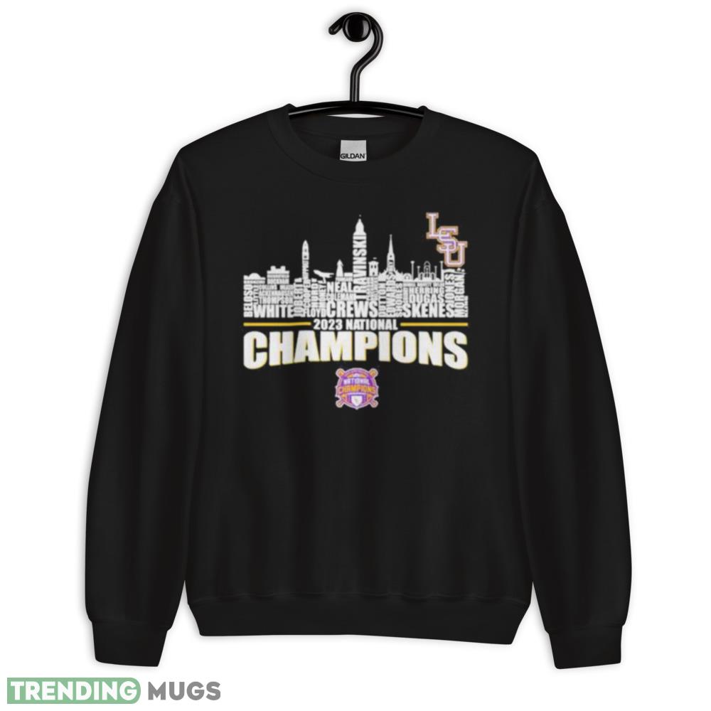 LSU Tiger Baseball Players Names City Skyline 2023 National Champions Shirt - 18000 Unisex Heavy Blend Crewneck Sweatshirt LSU Tiger Baseball Players Names City Skyline 2023 National Champions Shirt - 18000 Unisex Heavy Blend Crewneck Sweatshirt