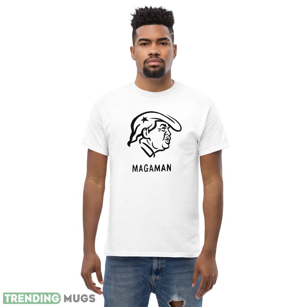 MagaManBlack Funny White T Shirt Gift For Men And Women Light Shirt MagaManBlack Funny White T Shirt Gift For Men And Women Light Shirt