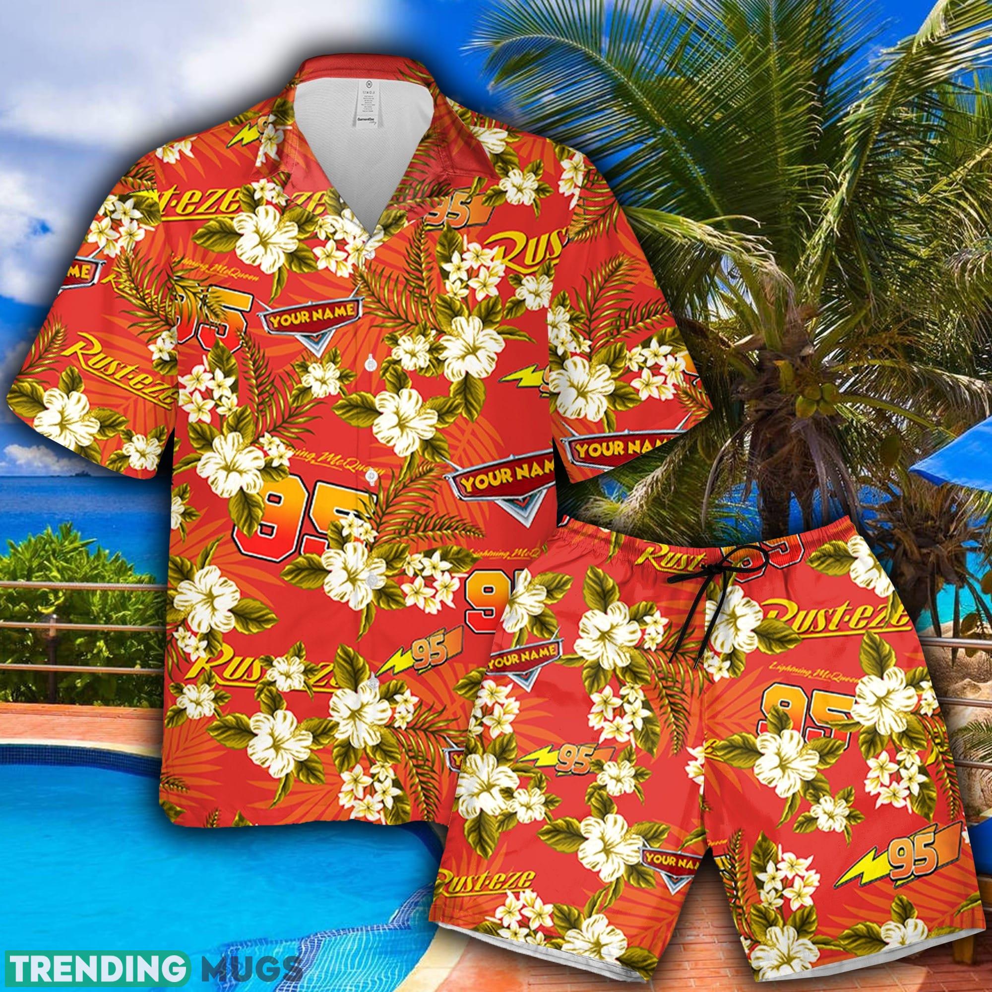 Mcqueen Red Hawaiian Shirt And Short Flowers Custom Name Summer Gift For Men And Women - Mcqueen Red Hawaiian Shirt Flowers Custom Name Summer Beach Gift For Men And Women Mcqueen Red Hawaiian Shirt And Short Flowers Custom Name Summer Gift For Men And Women - Mcqueen Red Hawaiian Shirt Flowers Custom Name Summer Beach Gift For Men And Women