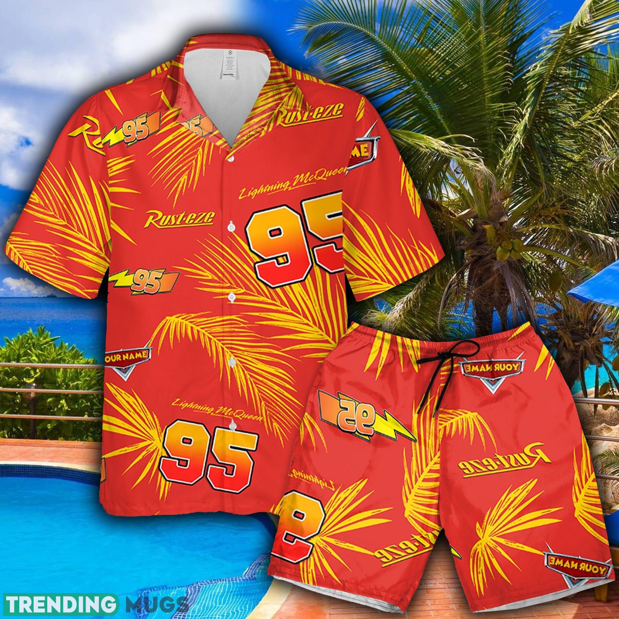 Mcqueen Red Hawaiian Shirt And Short Palm Leaves Custom Name Summer Gift For Men And Women - Mcqueen Red Hawaiian Shirt Palm Leaves Custom Name Summer Beach Gift For Men And Women Mcqueen Red Hawaiian Shirt And Short Palm Leaves Custom Name Summer Gift For Men And Women - Mcqueen Red Hawaiian Shirt Palm Leaves Custom Name Summer Beach Gift For Men And Women