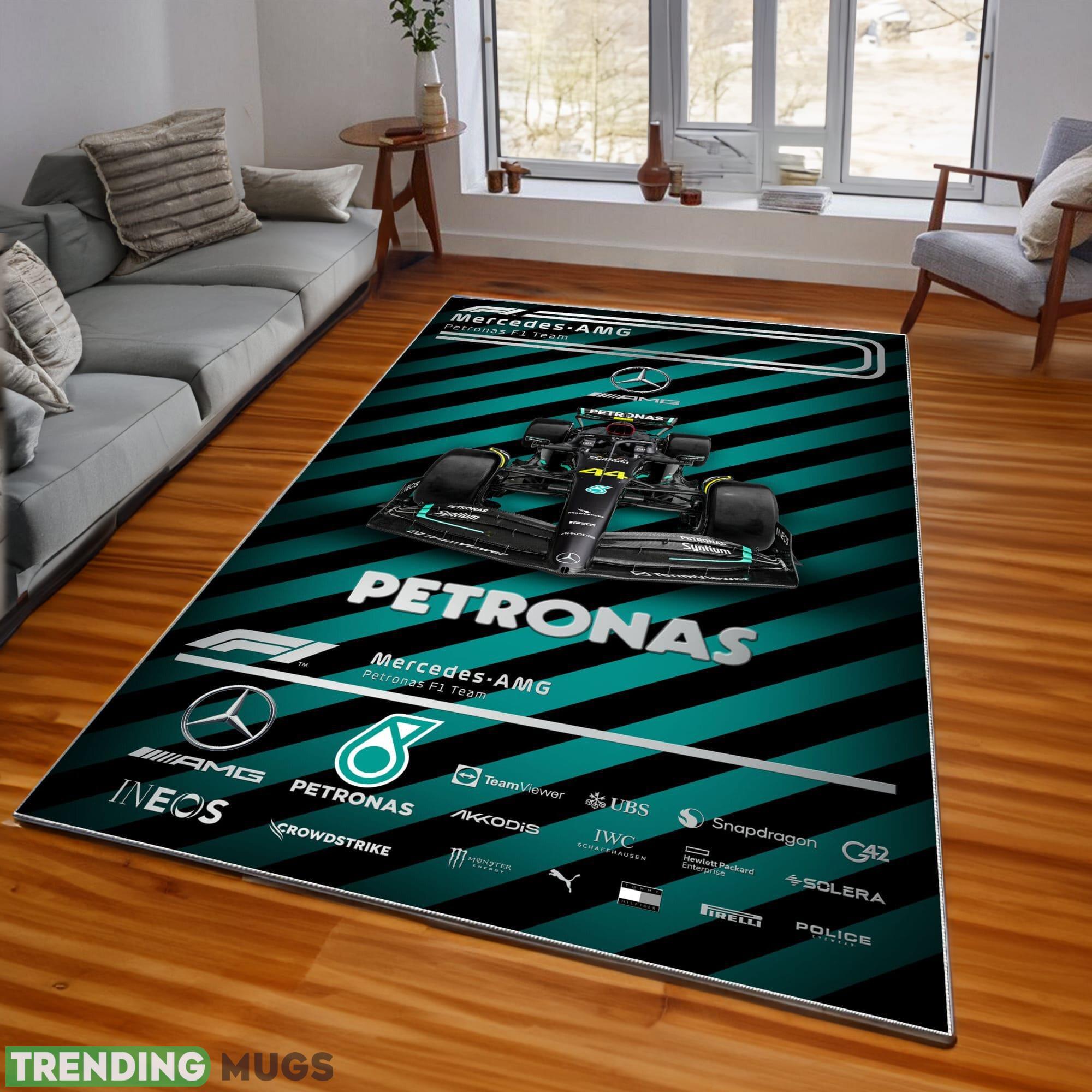 Mercedes-AMG PETRONAS F1 Team Racing Area Rugs Living Room Indoor - Mercedes-AMG PETRONAS F1 Team Rugs_1 Mercedes-AMG PETRONAS F1 Team Racing Area Rugs Living Room Indoor - Mercedes-AMG PETRONAS F1 Team Rugs_1