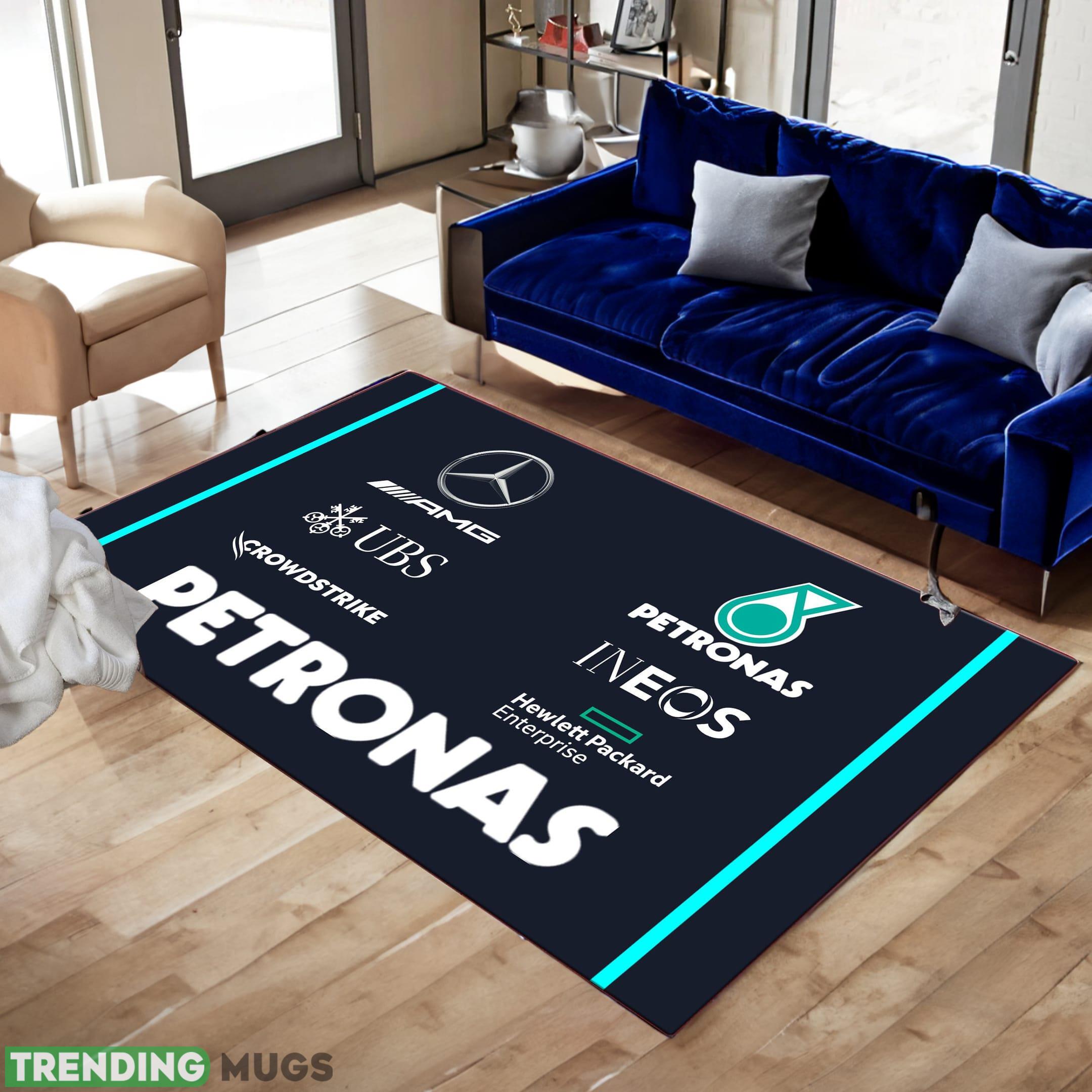 Mercedes AMG PETRONAS F1 Team Racing Style 1 Area Rugs Living Room Indoor Rugs Mercedes AMG PETRONAS F1 Team Racing Style 1 Area Rugs Living Room Indoor Rugs