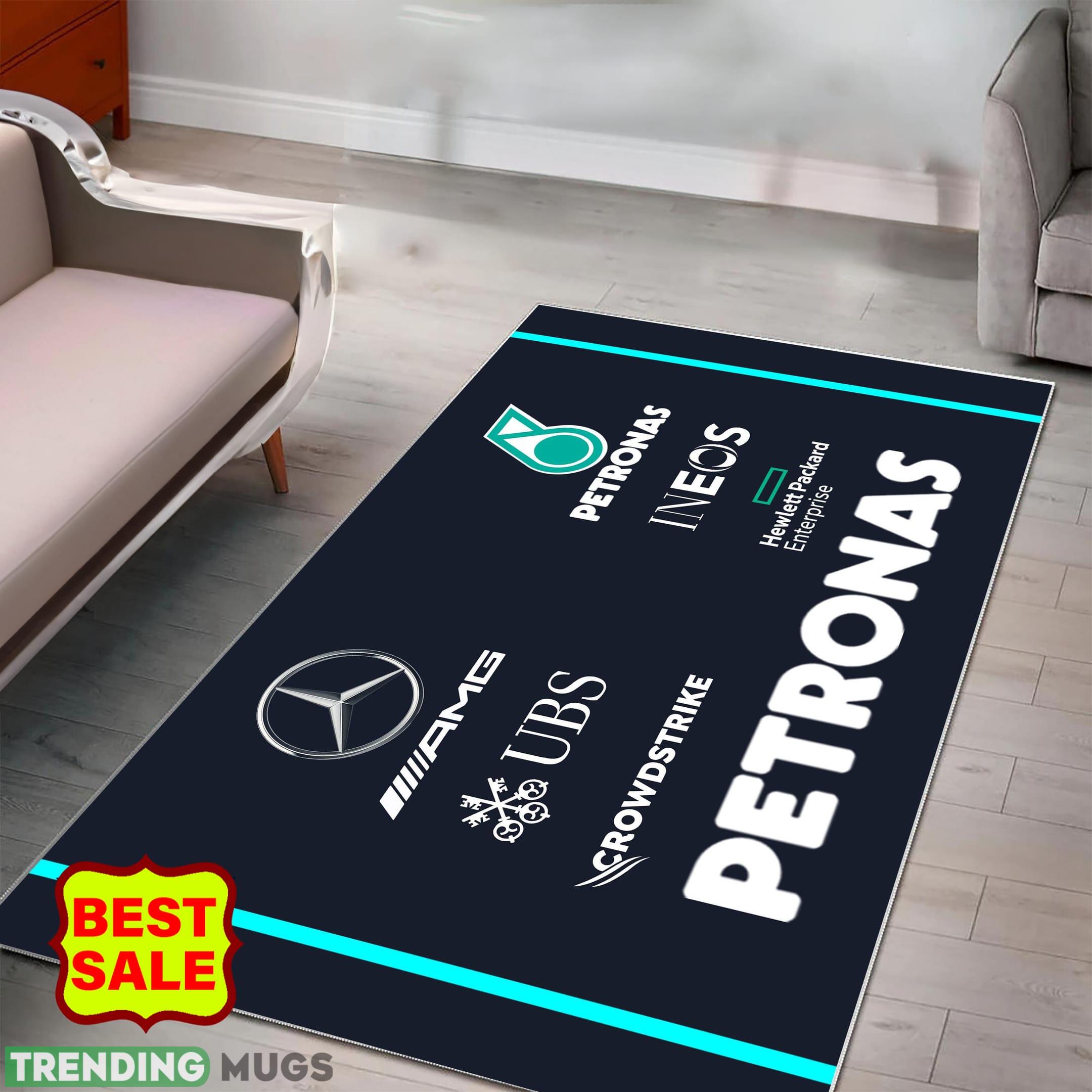 Mercedes AMG PETRONAS F1 Team Racing Style 1 Area Rugs Living Room Indoor Rugs Mercedes AMG PETRONAS F1 Team Racing Style 1 Area Rugs Living Room Indoor Rugs