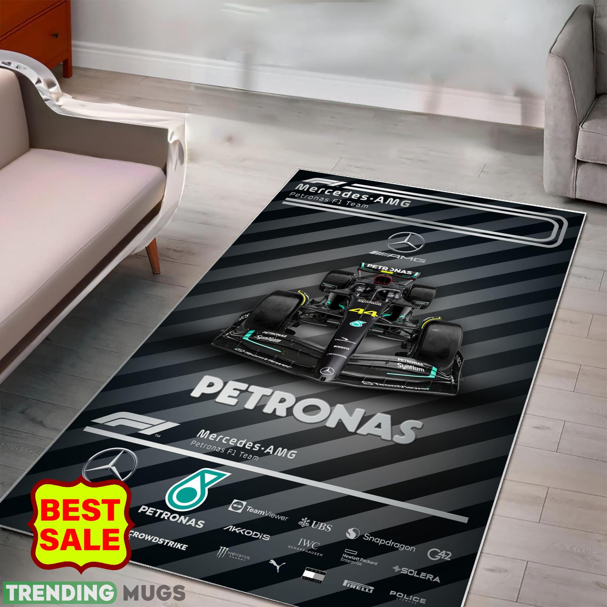 Mercedes AMG PETRONAS F1 Team Racing Style 9 Area Rugs Living Room Indoor Rugs Mercedes AMG PETRONAS F1 Team Racing Style 9 Area Rugs Living Room Indoor Rugs