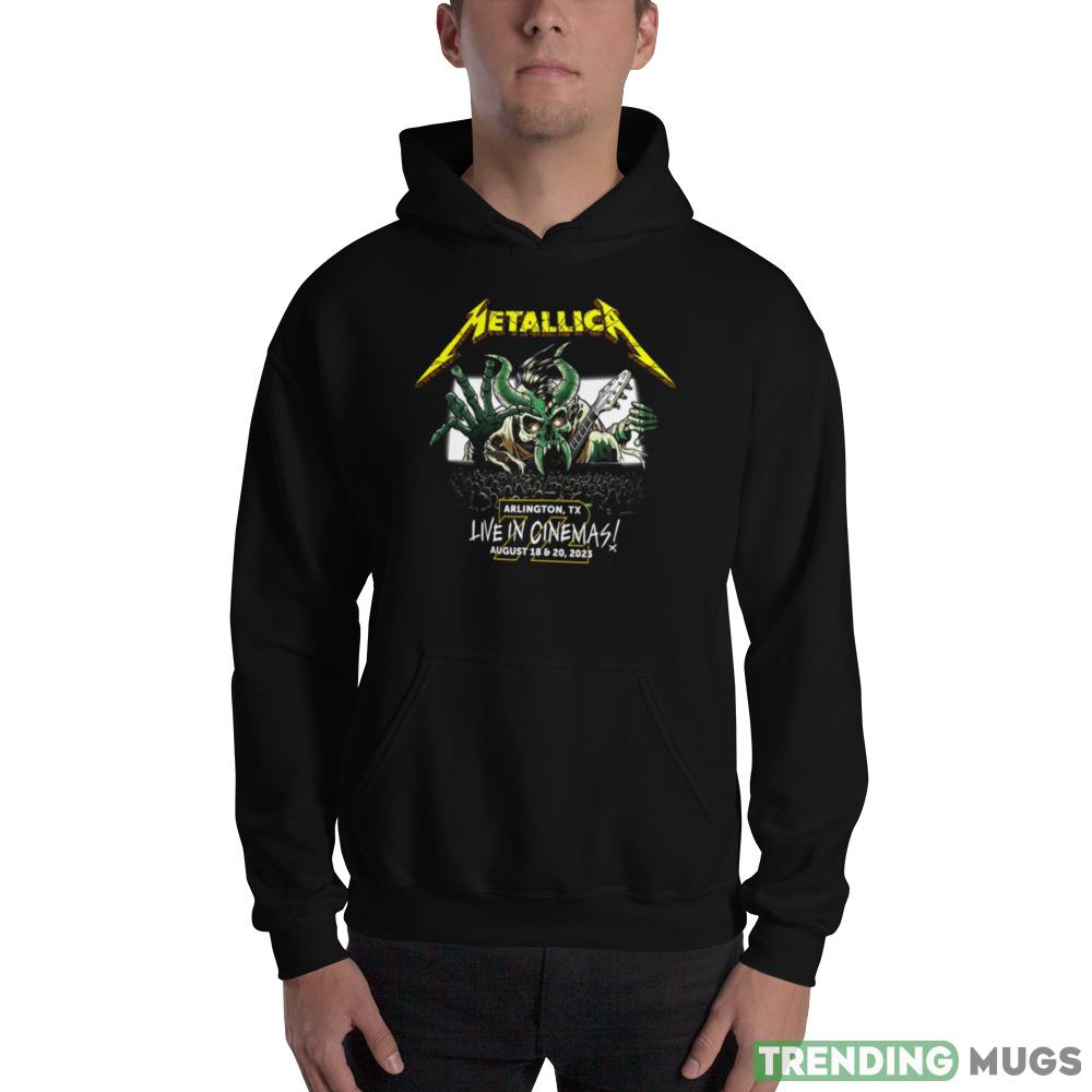 Metallica M72 Arlington TX USA Live In Cinemas World Tour August 18 20 2023 T Shirt Dark Shirt Metallica M72 Arlington TX USA Live In Cinemas World Tour August 18 20 2023 T Shirt Dark Shirt