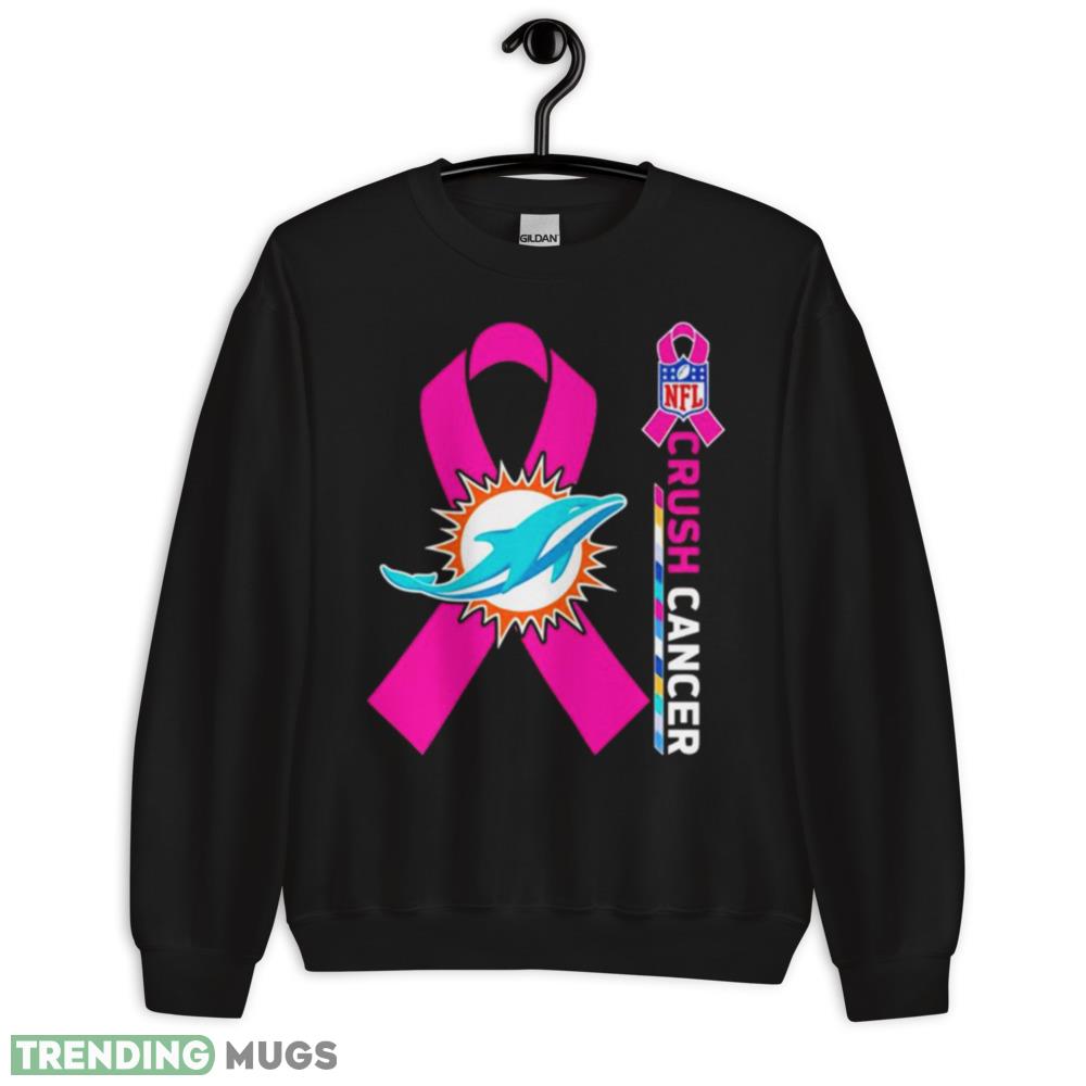 miami Dolphins NFL Crush Cancer shirt - 18000 Unisex Heavy Blend Crewneck Sweatshirt miami Dolphins NFL Crush Cancer shirt - 18000 Unisex Heavy Blend Crewneck Sweatshirt