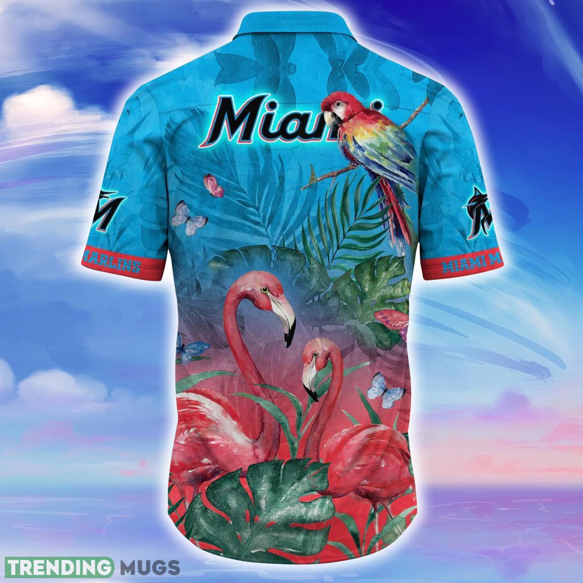 Miami Marlins MLB Flower Hawaiian Shirt Unique Gift For Men Women Fans Hawaiian Shirt Miami Marlins MLB Flower Hawaiian Shirt Unique Gift For Men Women Fans Hawaiian Shirt