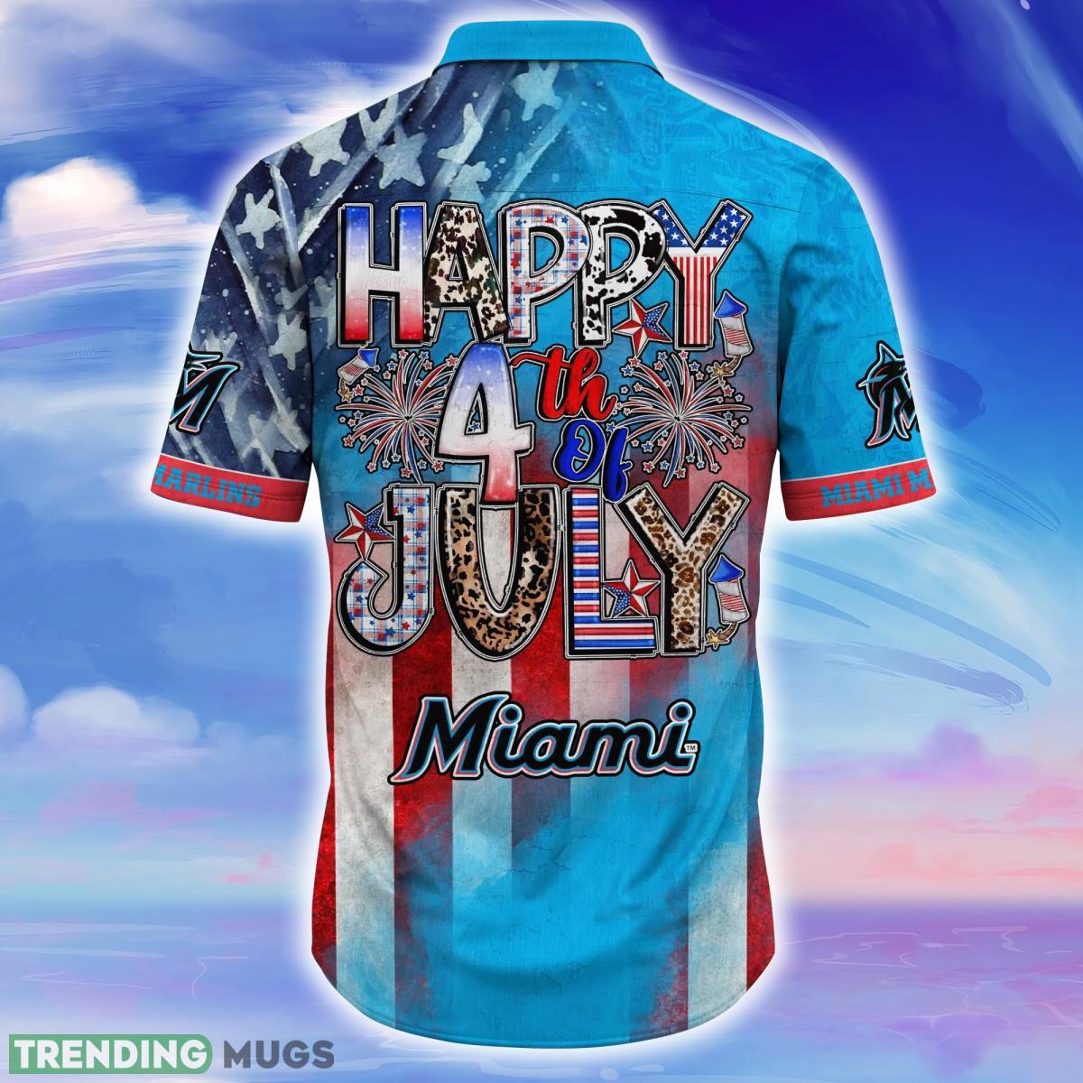 Miami Marlins MLB Hawaiian Shirt Independence Day Shirt For Men Women Hawaiian Shirt Miami Marlins MLB Hawaiian Shirt Independence Day Shirt For Men Women Hawaiian Shirt