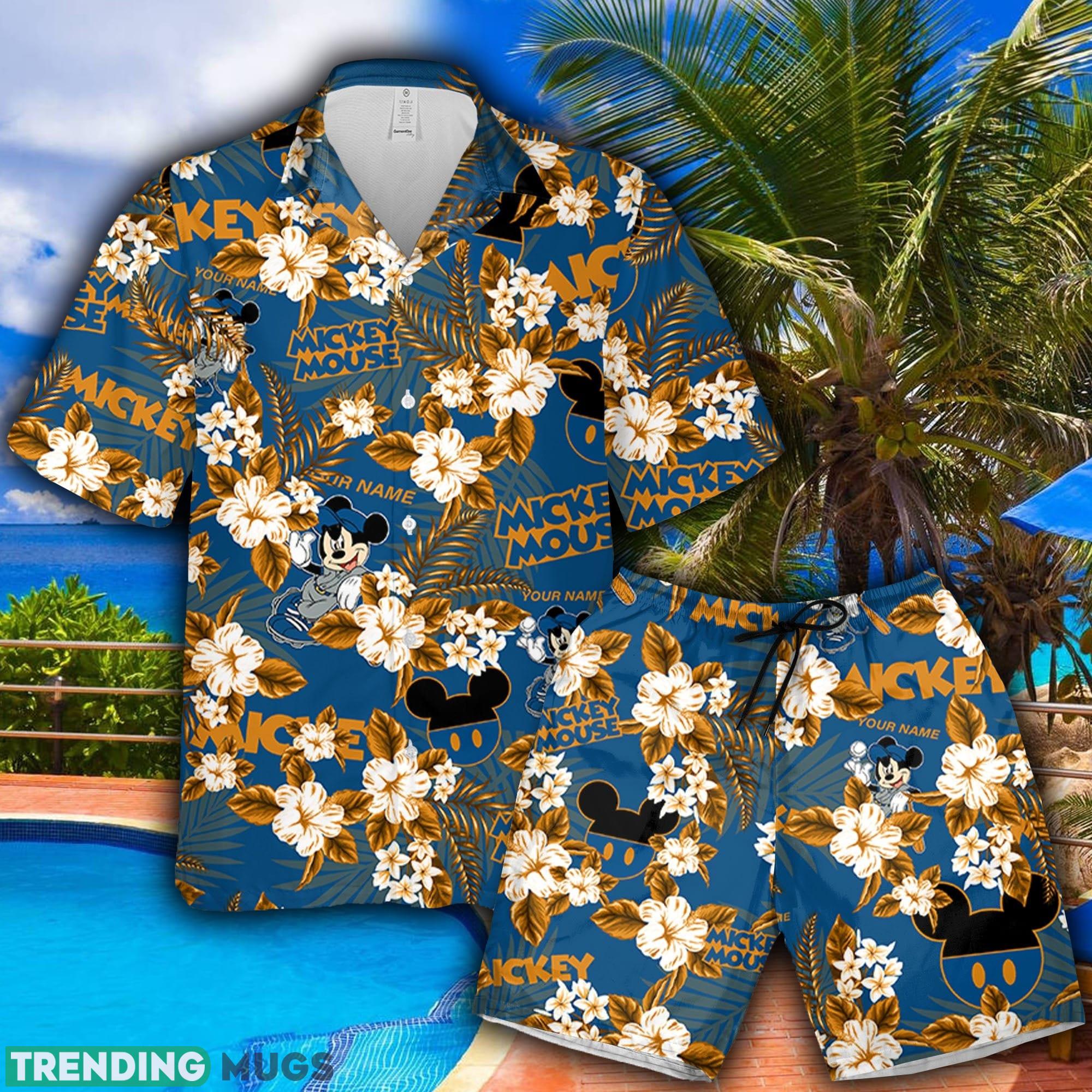 Mickey Baseball Blue Black Hawaiian Shirt And Short Flowers Custom Name Summer Gift For Men And Women - Mickey Baseball Blue Black Hawaiian Shirt Flowers Custom Name Summer Beach Gift For Men And Women Mickey Baseball Blue Black Hawaiian Shirt And Short Flowers Custom Name Summer Gift For Men And Women - Mickey Baseball Blue Black Hawaiian Shirt Flowers Custom Name Summer Beach Gift For Men And Women