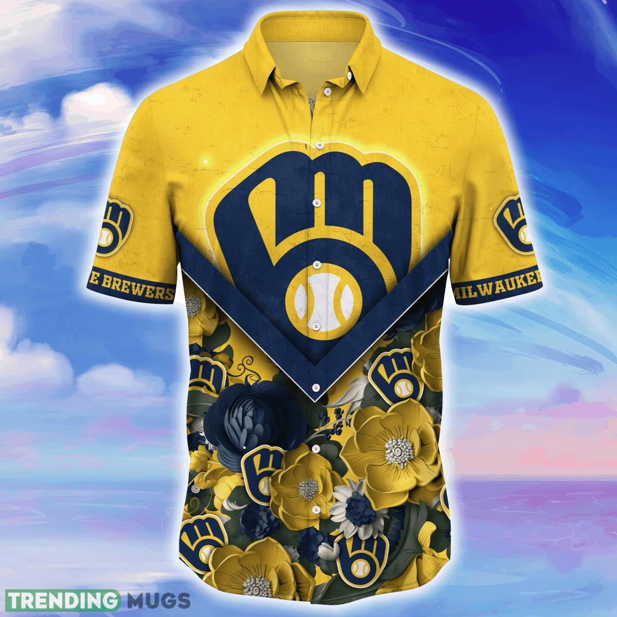 Milwaukee Brewers MLB Flower Hawaiian Shirt For Men Women Best Gift For Real Fans Hawaiian Shirt Milwaukee Brewers MLB Flower Hawaiian Shirt For Men Women Best Gift For Real Fans Hawaiian Shirt