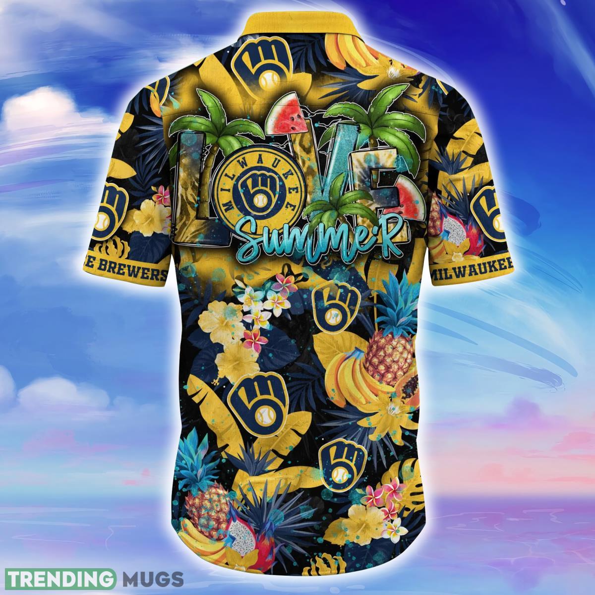 Milwaukee Brewers MLB Flower Hawaiian Shirt For Men Women Great Gift For Fans Hawaiian Shirt Milwaukee Brewers MLB Flower Hawaiian Shirt For Men Women Great Gift For Fans Hawaiian Shirt