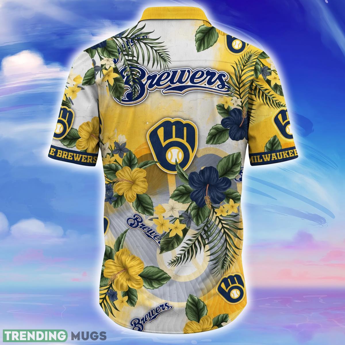 Milwaukee Brewers MLB Flower Hawaiian Shirt For Men Women Style Gift For Fans Hawaiian Shirt Milwaukee Brewers MLB Flower Hawaiian Shirt For Men Women Style Gift For Fans Hawaiian Shirt