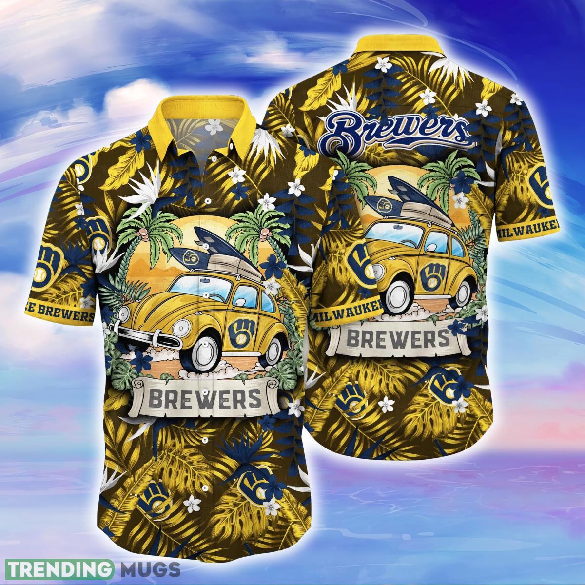 Milwaukee Brewers MLB Flower Hawaiian Shirt For Men Women Unique Gift For Fans Product Photo 1