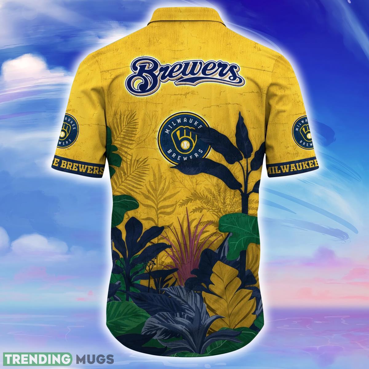Milwaukee Brewers MLB Flower Hawaiian Shirt Great Gift For Men Women Fans Hawaiian Shirt Milwaukee Brewers MLB Flower Hawaiian Shirt Great Gift For Men Women Fans Hawaiian Shirt