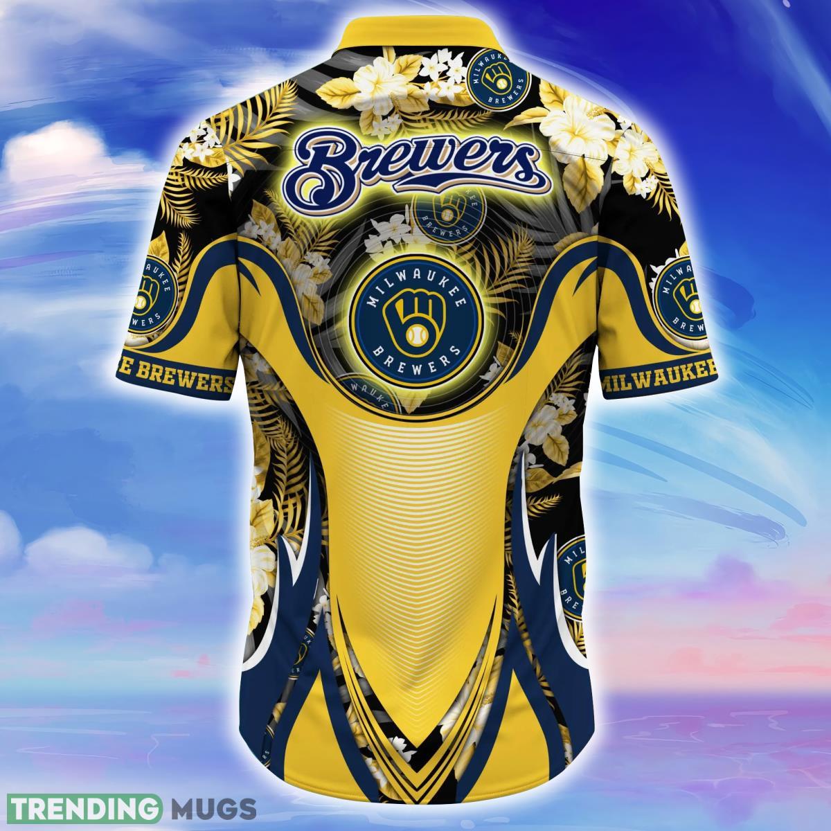 Milwaukee Brewers MLB Flower Hawaiian Shirt Impressive Gift For Men Women Fans Hawaiian Shirt Milwaukee Brewers MLB Flower Hawaiian Shirt Impressive Gift For Men Women Fans Hawaiian Shirt