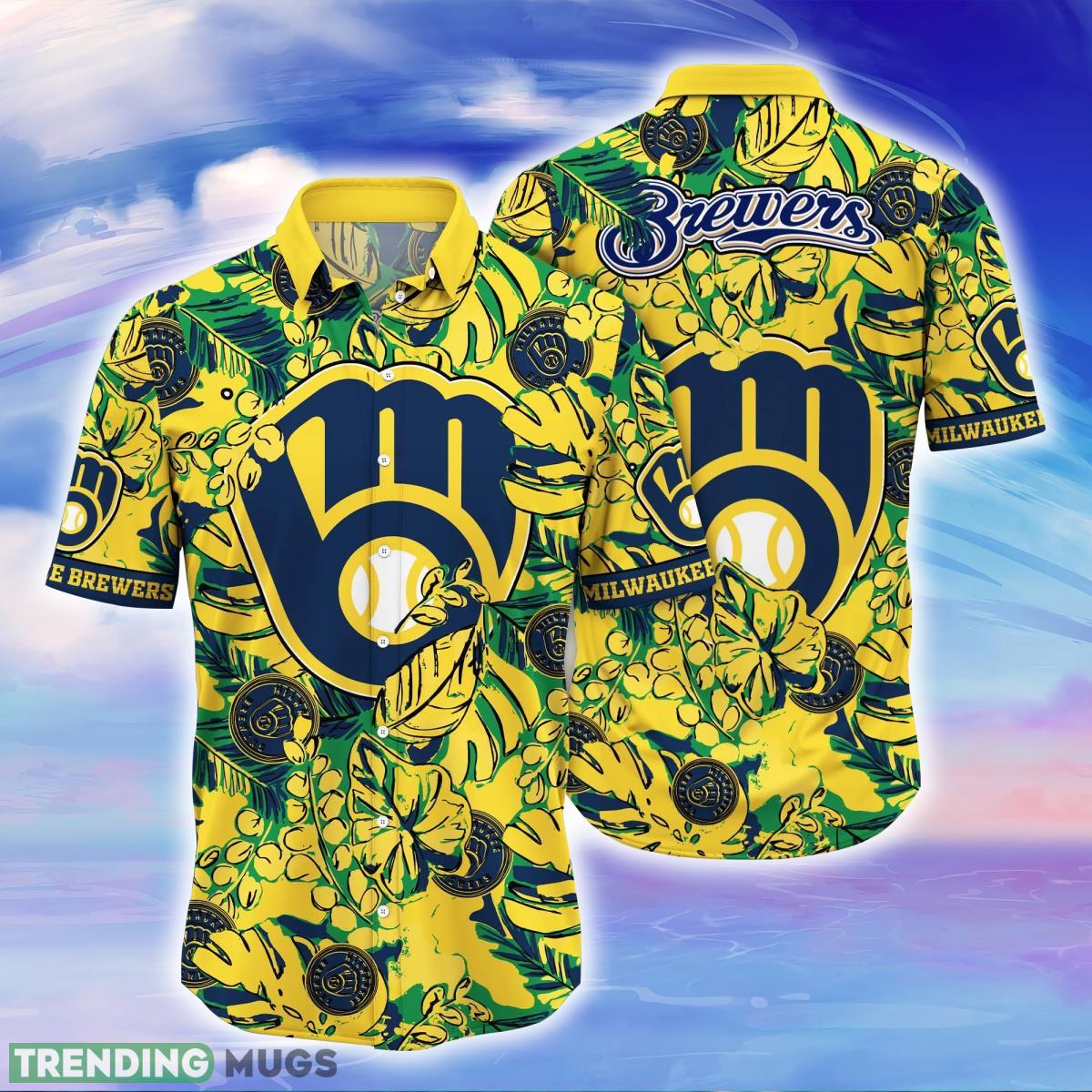 Milwaukee Brewers MLB Flower Hawaiian Shirt Special Gift For Fans Product Photo 1