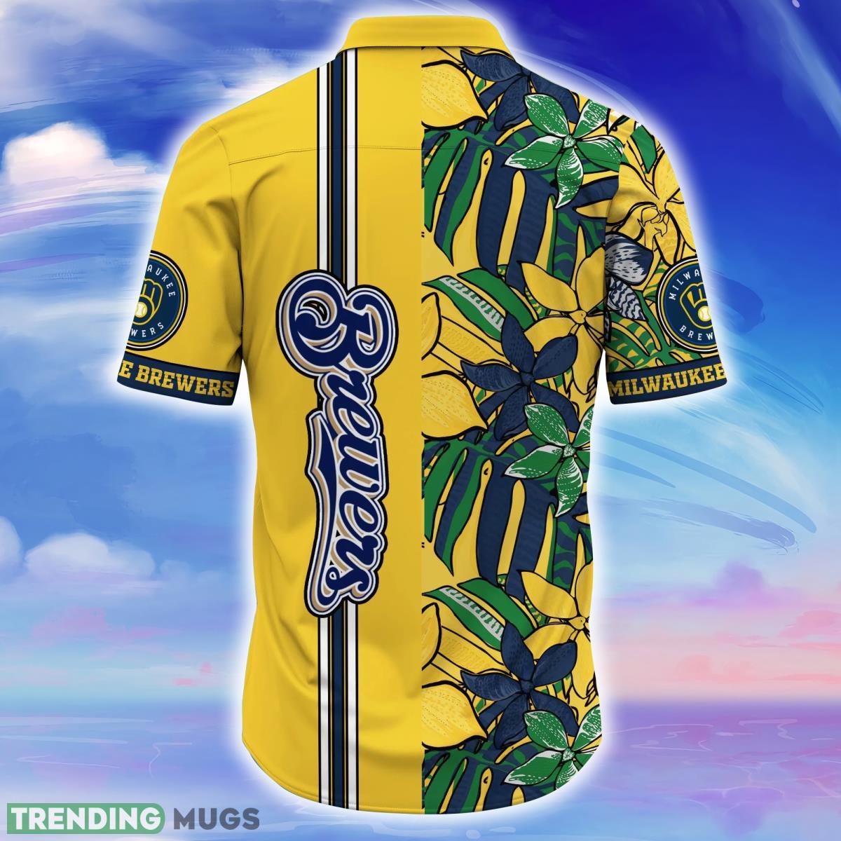 Milwaukee Brewers MLB Flower Hawaiian Shirt Unique Gift For Fans Hawaiian Shirt Milwaukee Brewers MLB Flower Hawaiian Shirt Unique Gift For Fans Hawaiian Shirt