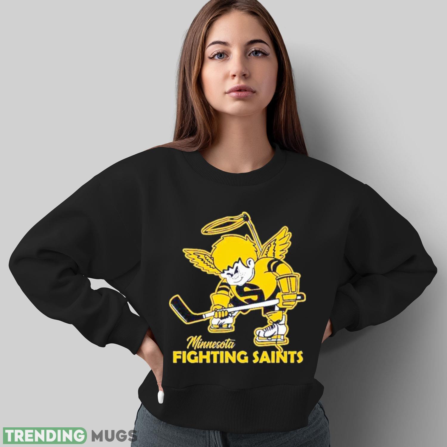 minnesota Fighting Saints hockey mascot shirt Dark Shirt minnesota Fighting Saints hockey mascot shirt Dark Shirt