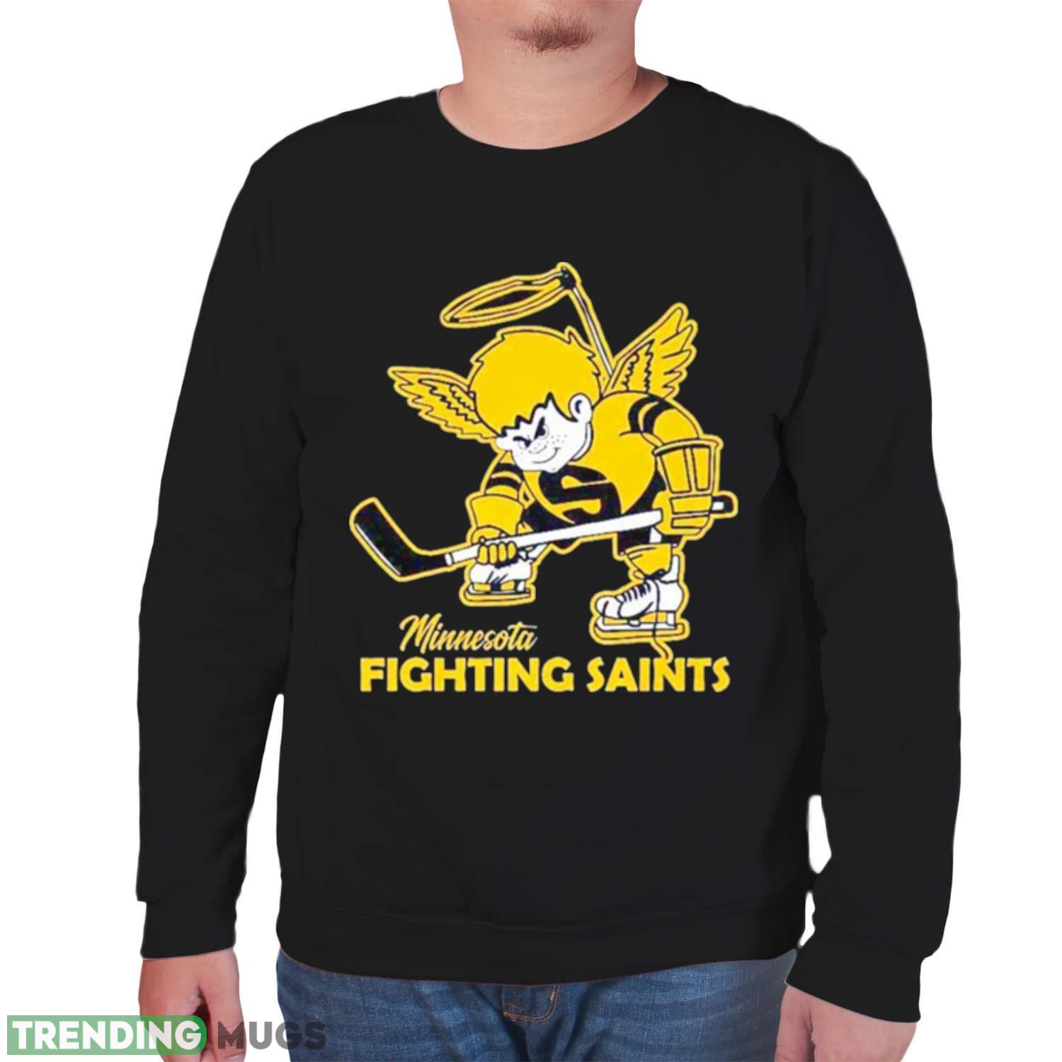minnesota Fighting Saints hockey mascot shirt Dark Shirt minnesota Fighting Saints hockey mascot shirt Dark Shirt