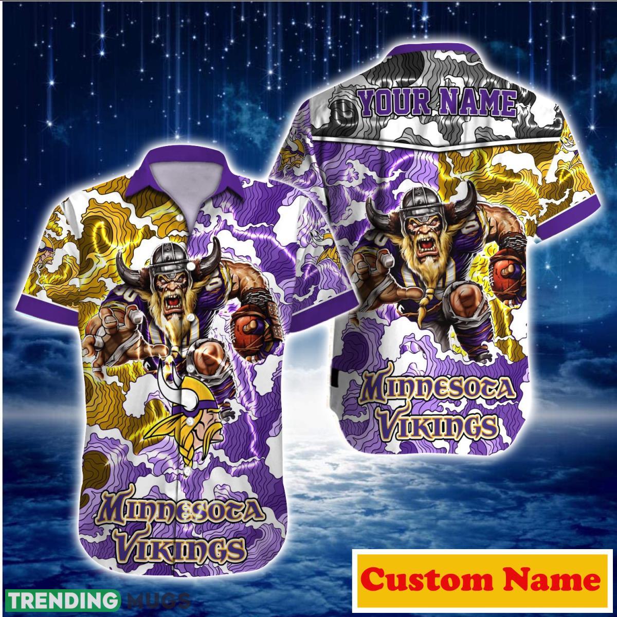 Minnesota Vikings NFL Custom Name Hawaiian Shirt For Men And Women Gift For True Fans Product Photo 1