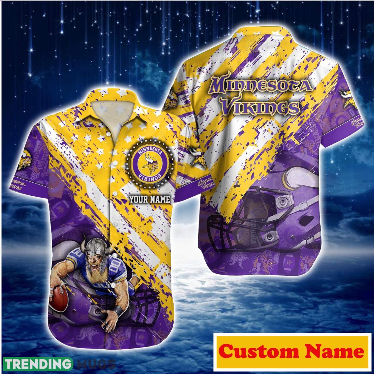 Minnesota Vikings NFL Custom Name Hawaiian Shirt For Men And Women Impressive Gift For Fans Product Photo 1