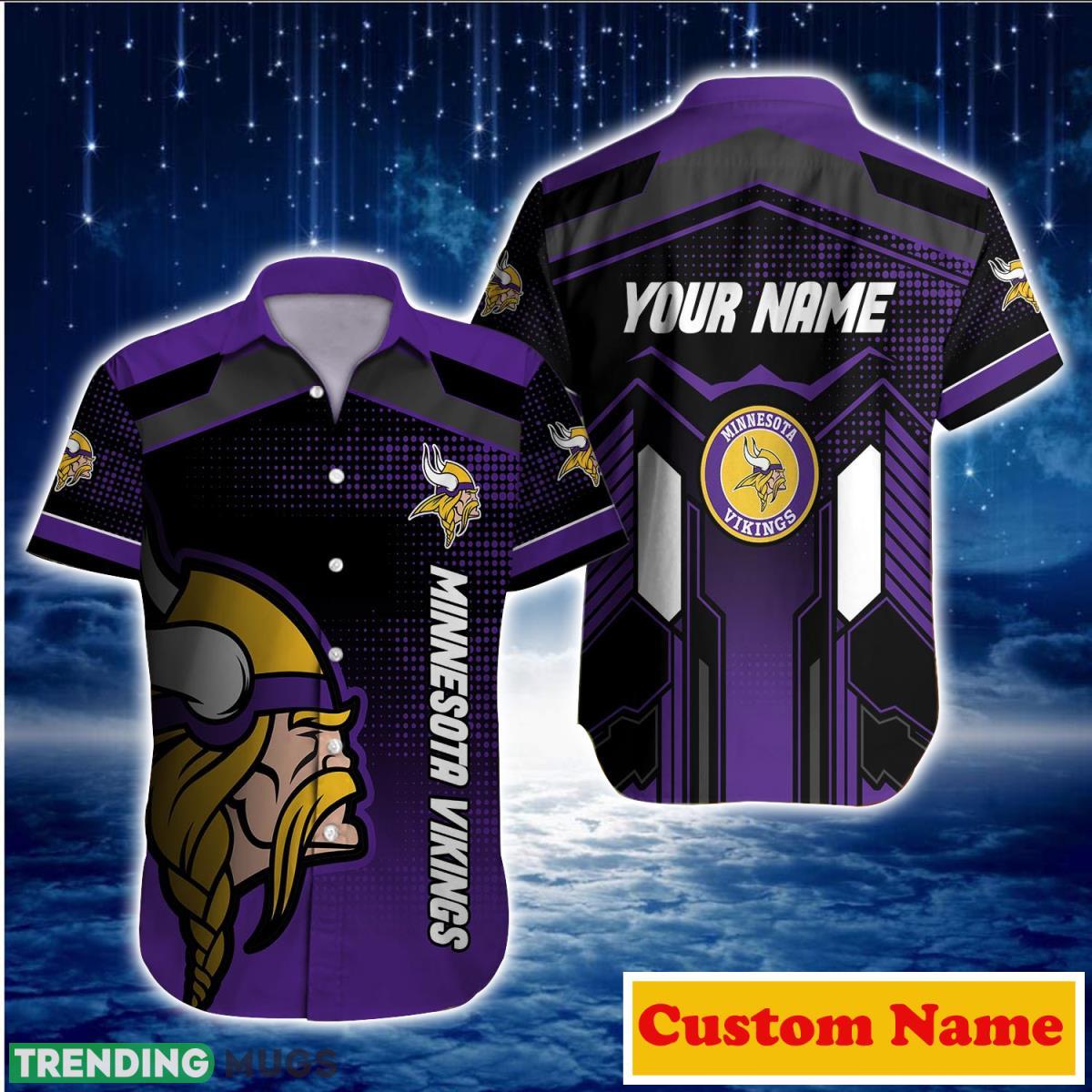 Minnesota Vikings NFL Custom Name Hawaiian Shirt For Men And Women Special Gift For Fans Product Photo 1