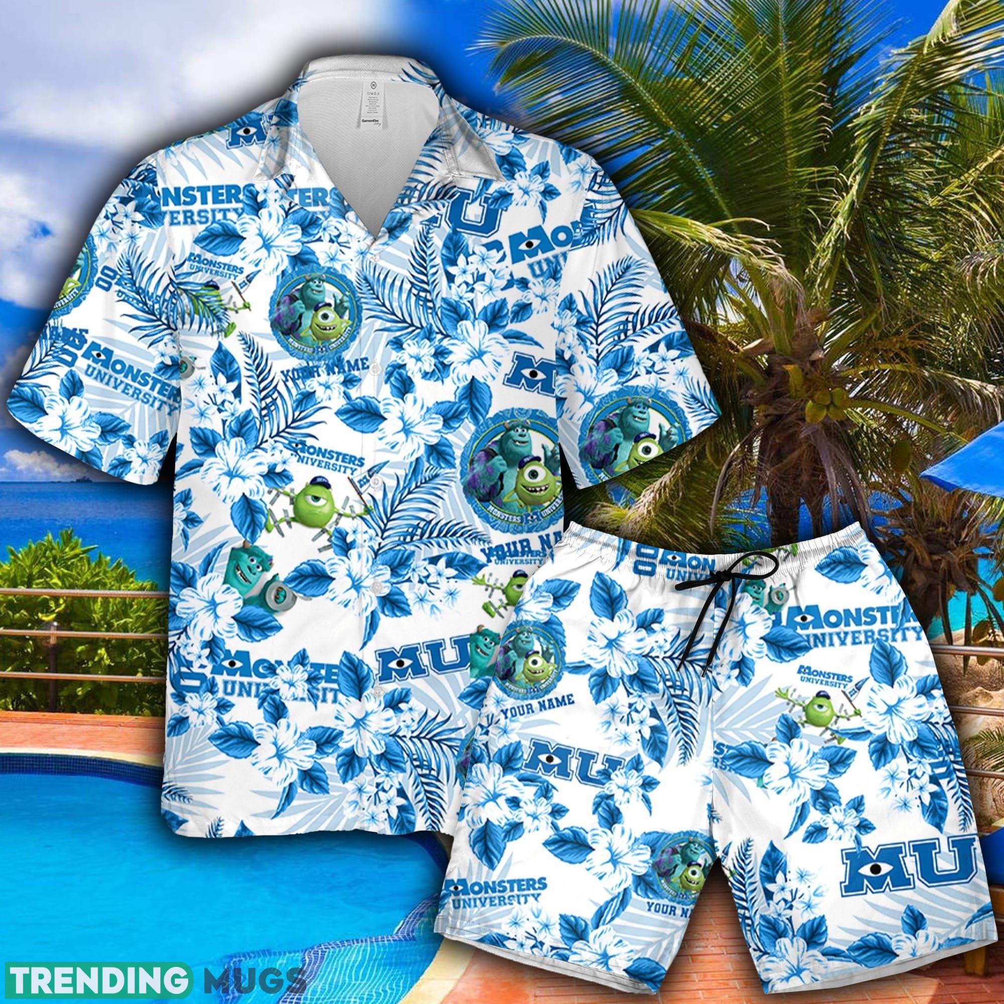 Monsters Inc University Frank Hawaiian Shirt And Short Flowers Custom Name Summer Gift For Men And Women - Monsters Inc University Frank Hawaiian Shirt Flowers Custom Name Summer Beach Gift For Men And Women Monsters Inc University Frank Hawaiian Shirt And Short Flowers Custom Name Summer Gift For Men And Women - Monsters Inc University Frank Hawaiian Shirt Flowers Custom Name Summer Beach Gift For Men And Women