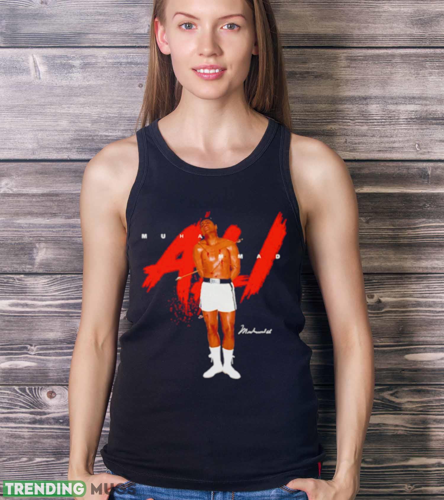 Muhammad Ali Boxing signature shirt Dark Shirt Muhammad Ali Boxing signature shirt Dark Shirt