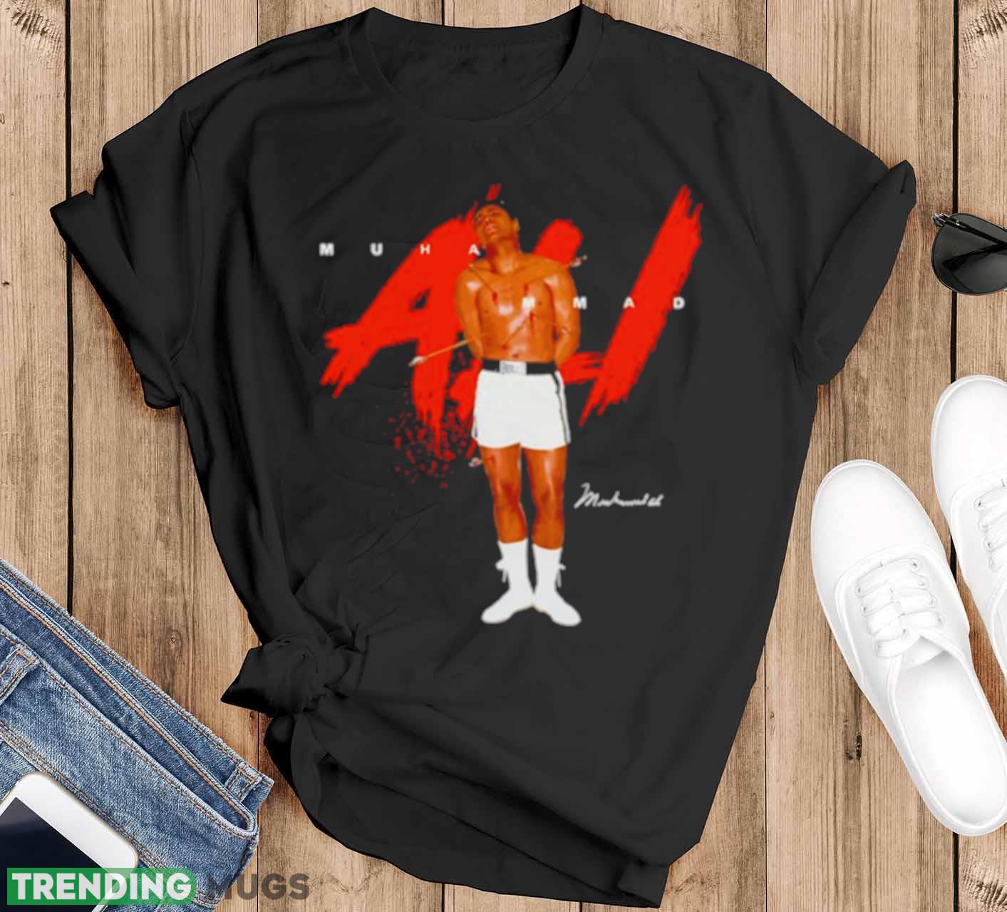Muhammad Ali Boxing signature shirt - Black T-Shirt Muhammad Ali Boxing signature shirt - Black T-Shirt