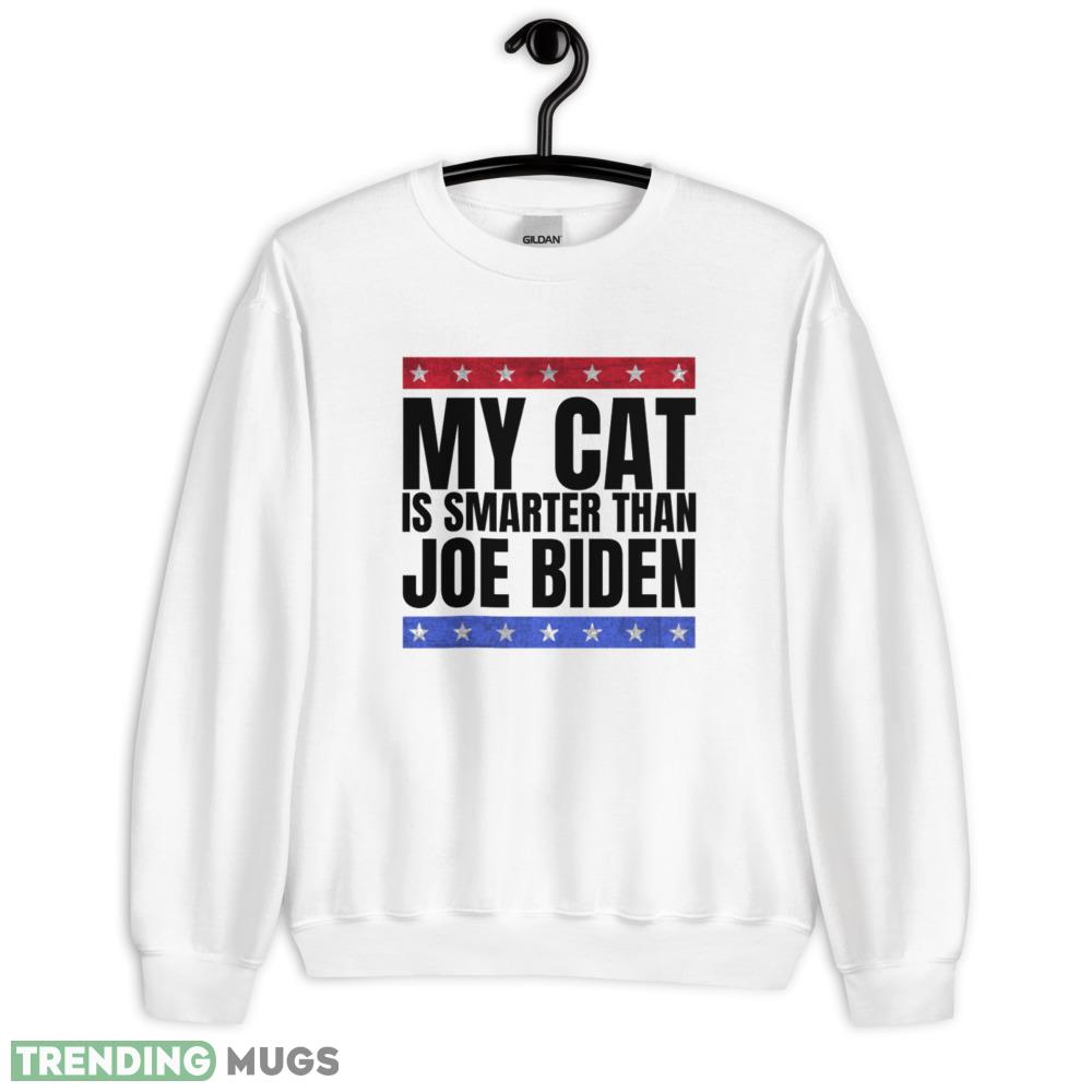 My cat is smarter than joe biden funny anti biden T Shirt - 18000 Unisex Heavy Blend Crewneck Sweatshirt My cat is smarter than joe biden funny anti biden T Shirt - 18000 Unisex Heavy Blend Crewneck Sweatshirt