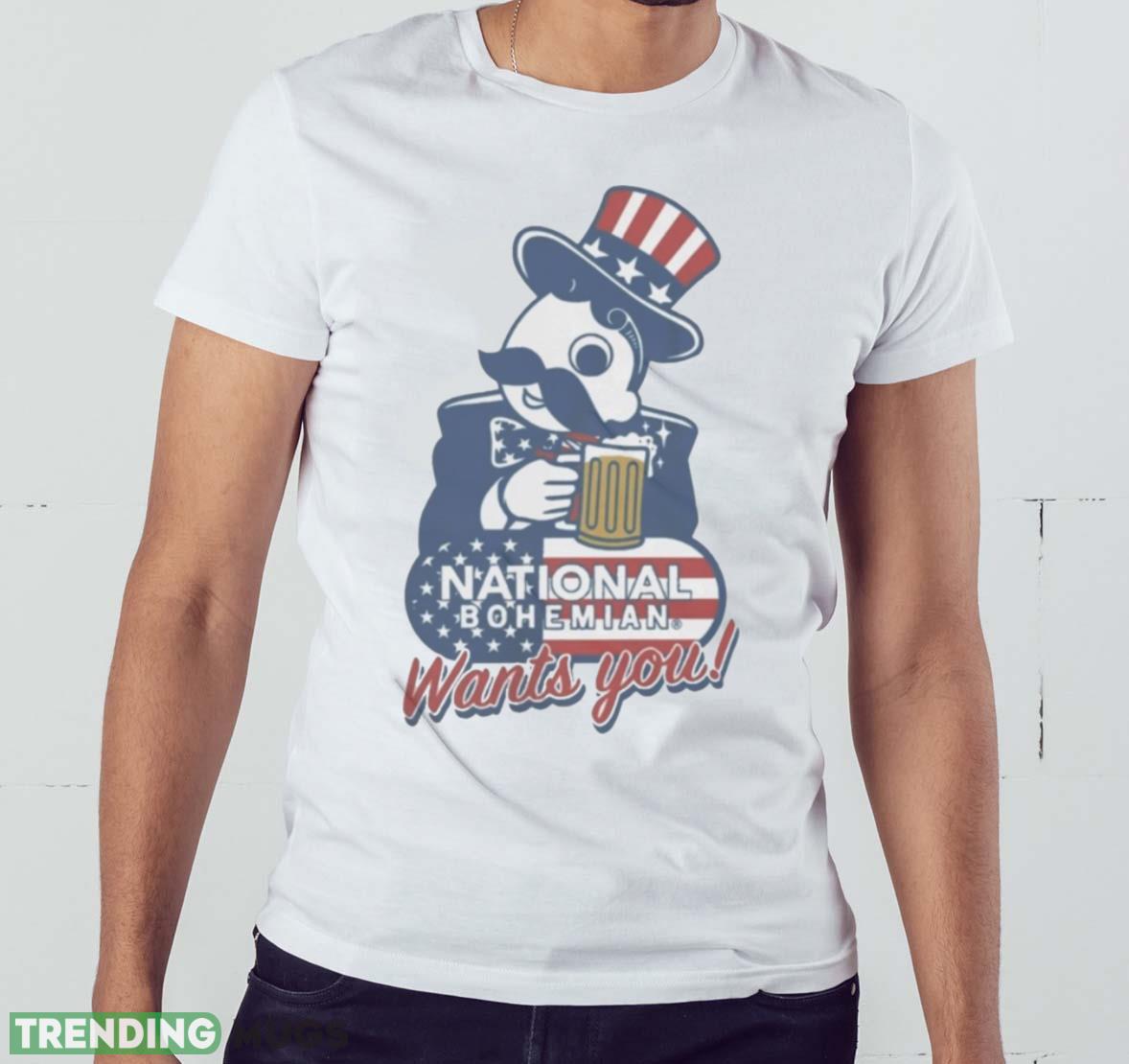 national Bohemian Uncle Boh Wants You Shirt Light Shirt national Bohemian Uncle Boh Wants You Shirt Light Shirt