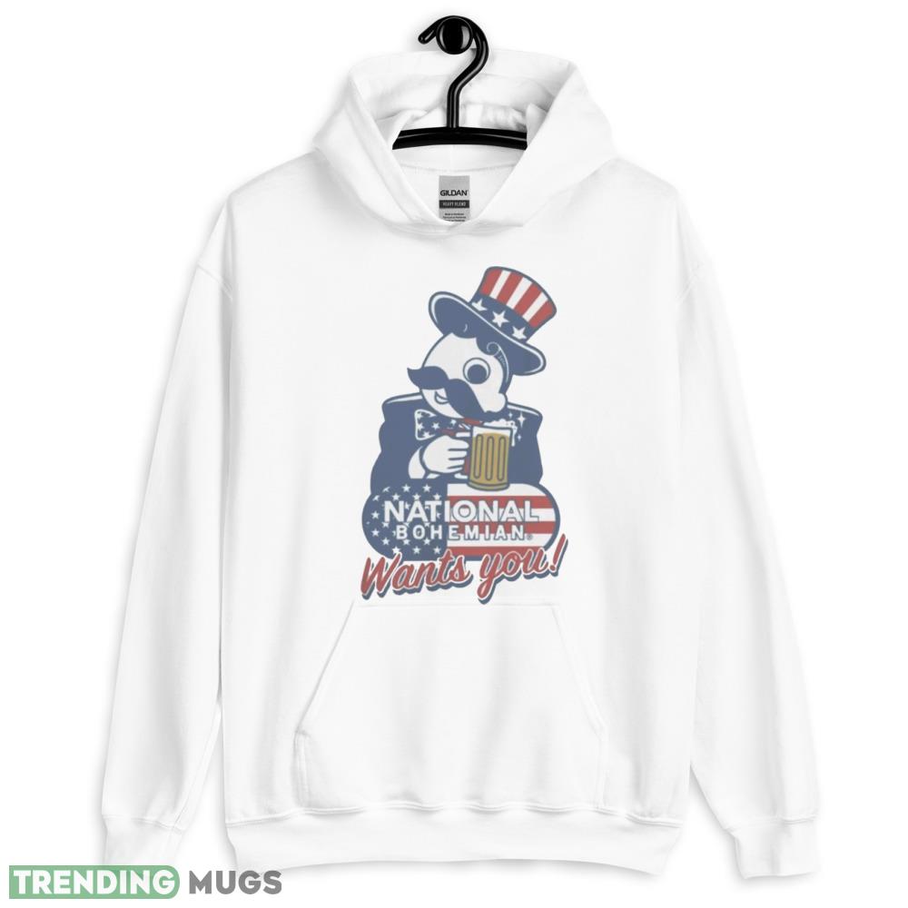national Bohemian Uncle Boh Wants You Shirt - 18500 Unisex Heavy Blend Hooded Sweatshirt-1 national Bohemian Uncle Boh Wants You Shirt - 18500 Unisex Heavy Blend Hooded Sweatshirt-1