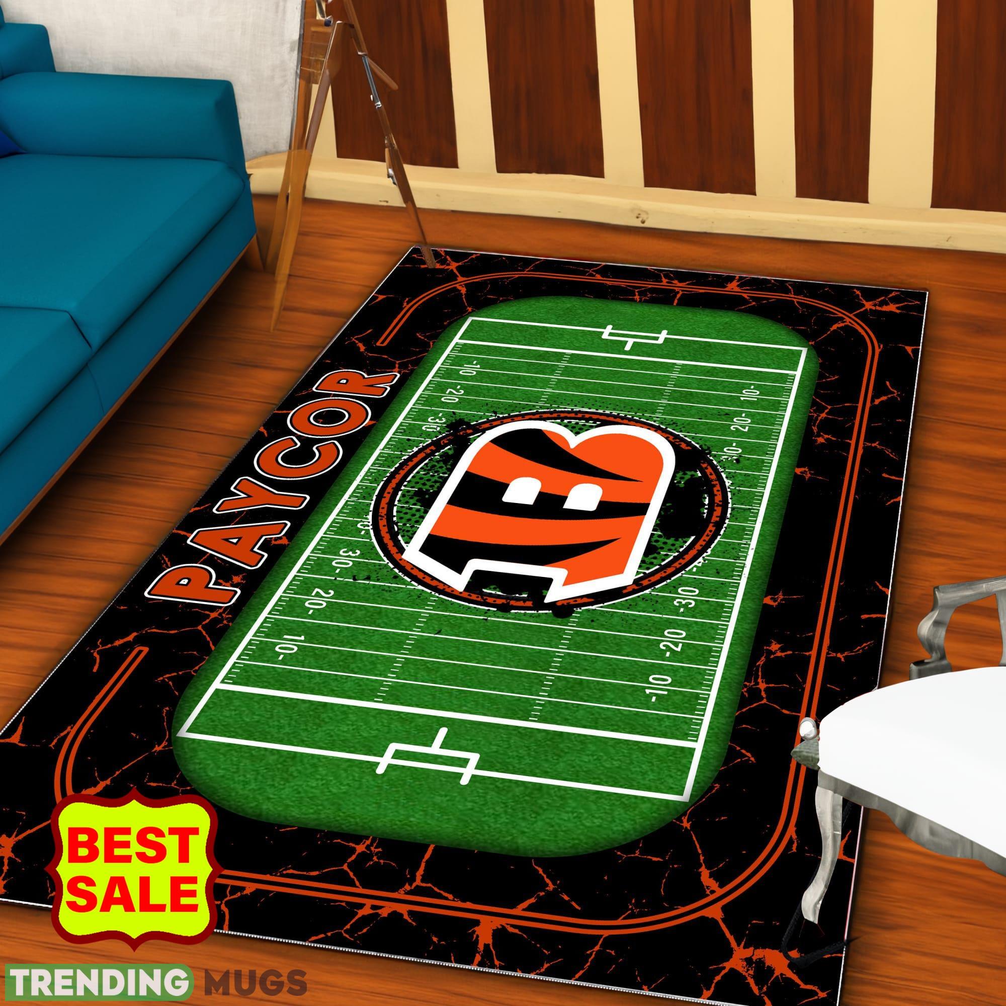 NFL Cincinnati Bengals Logo For Fans Area Rugs Living Room Indoor And Outdoor Rugs NFL Cincinnati Bengals Logo For Fans Area Rugs Living Room Indoor And Outdoor Rugs